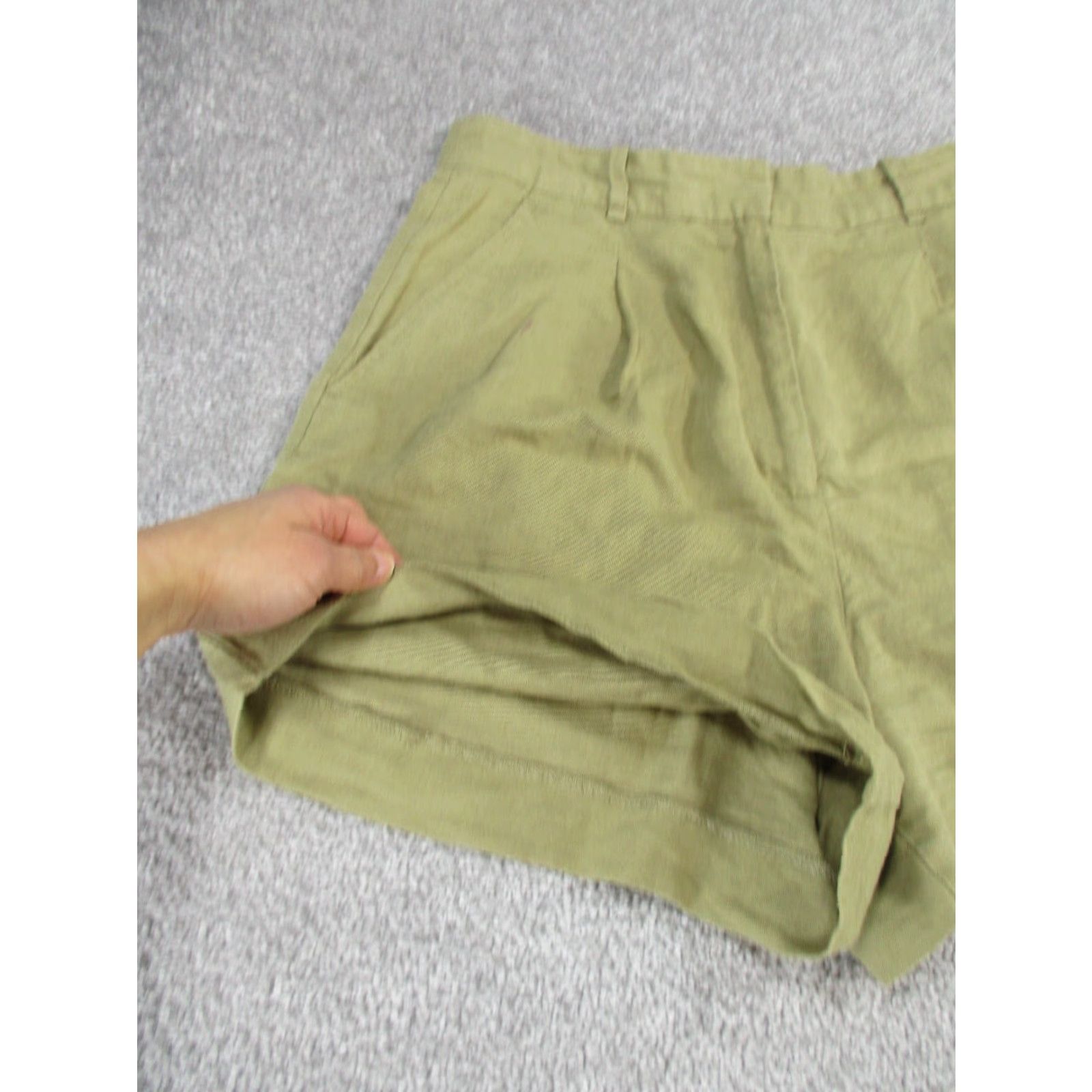 Zara ZARA Chino Shorts Womens XS Beige High Rise Casual Modern Size 26" / US 2 / IT 38 - 4 Thumbnail