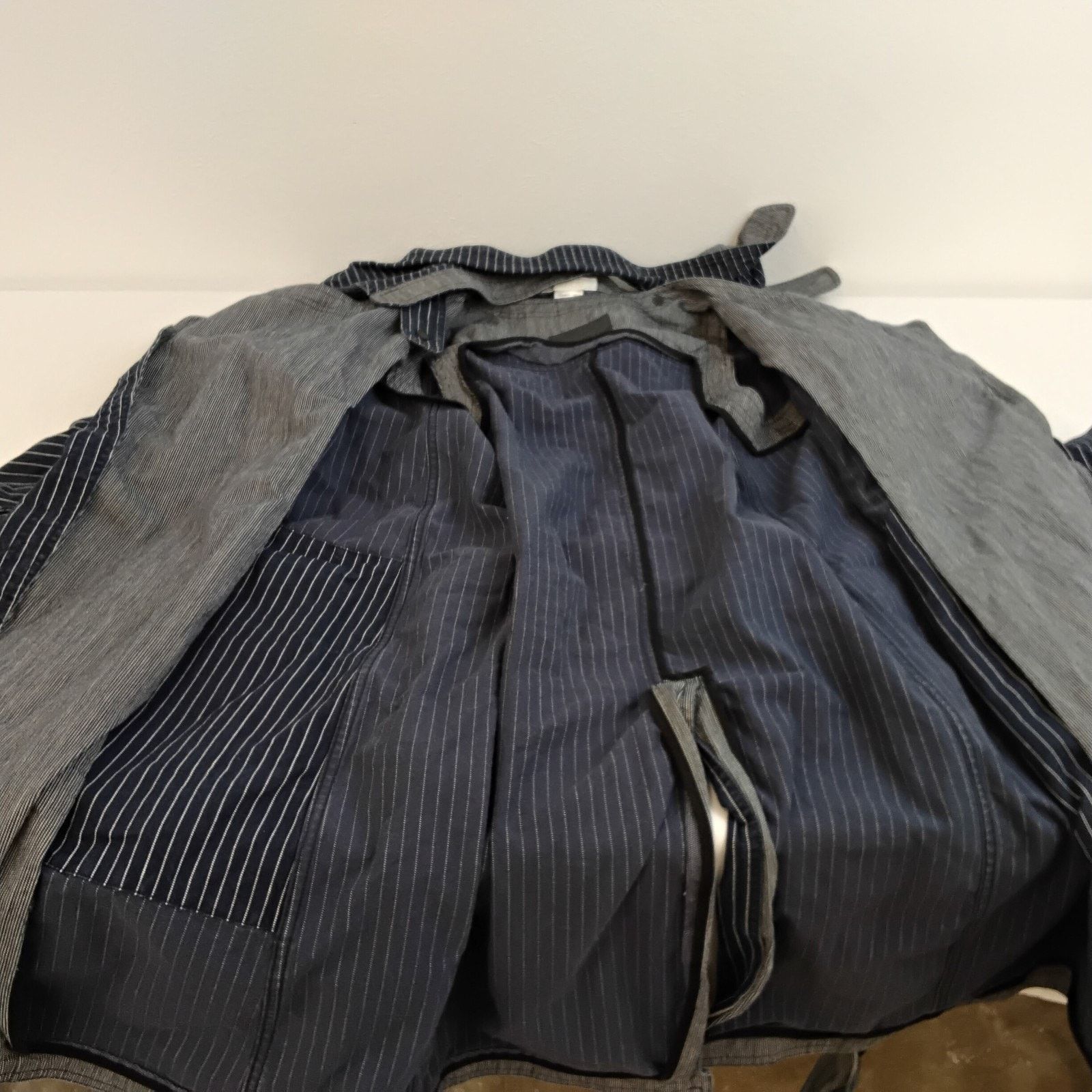 Chloe Chloé Belted Denim Trench Women's 34 (S) Blue Pinstripe Size XS / US 0-2 / IT 36-38 - 5 Thumbnail