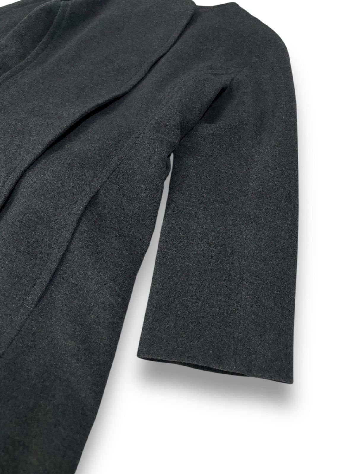 Hiroko Koshino Homme Hiroko BIS Wool Blend Overcoat by Designer Hiroko Koshino Size M / US 6-8 / IT 42-44 - 11 Thumbnail