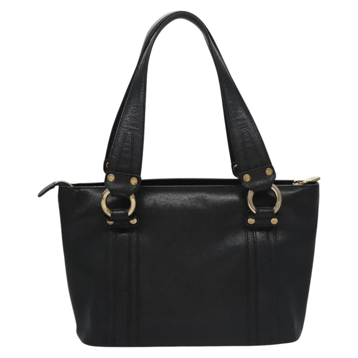 MCM MCM Tote Bag Leather Black Gold | Grailed