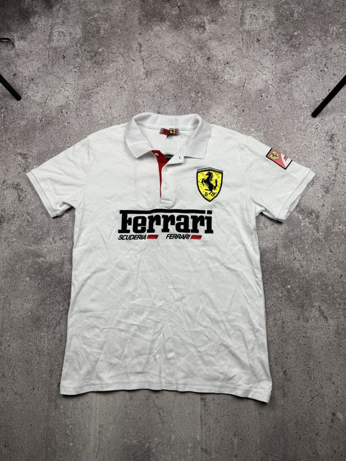 Ferrari Vintage Ferrari La Martina Style Y2K Big Logo Rugby Polo Size US L / EU 52-54 / 3 - 1 Thumbnail