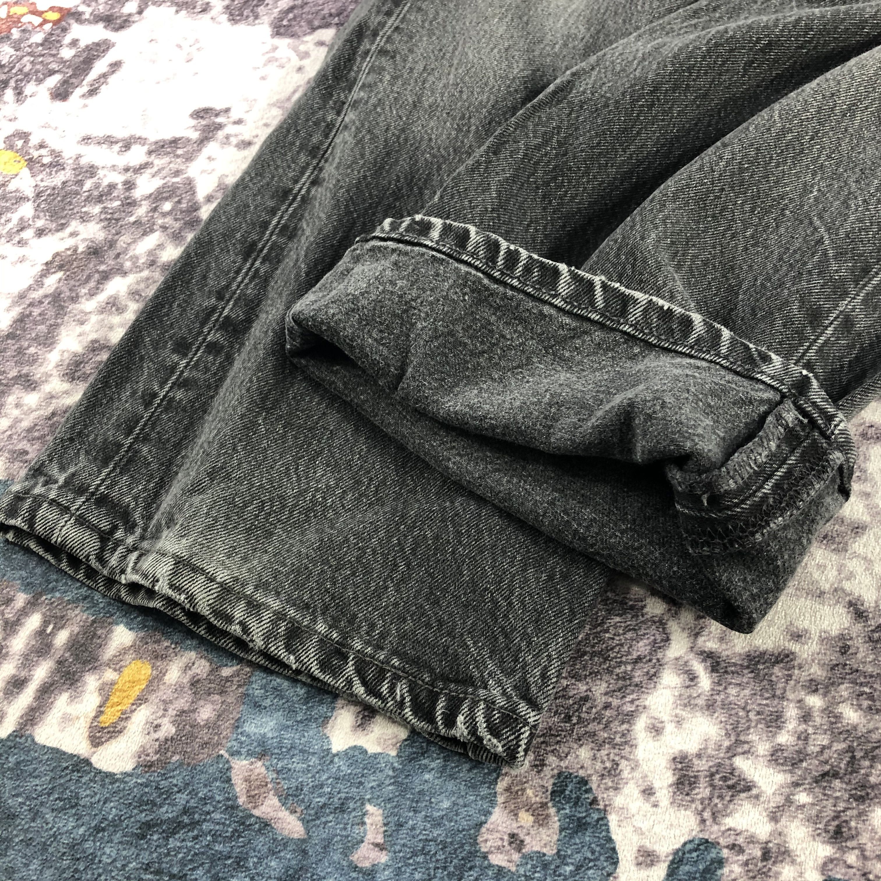 Levi's Vintage 90s Faded Black Levis 501 Jeans-JM3037 Size US 39 - 8 Thumbnail