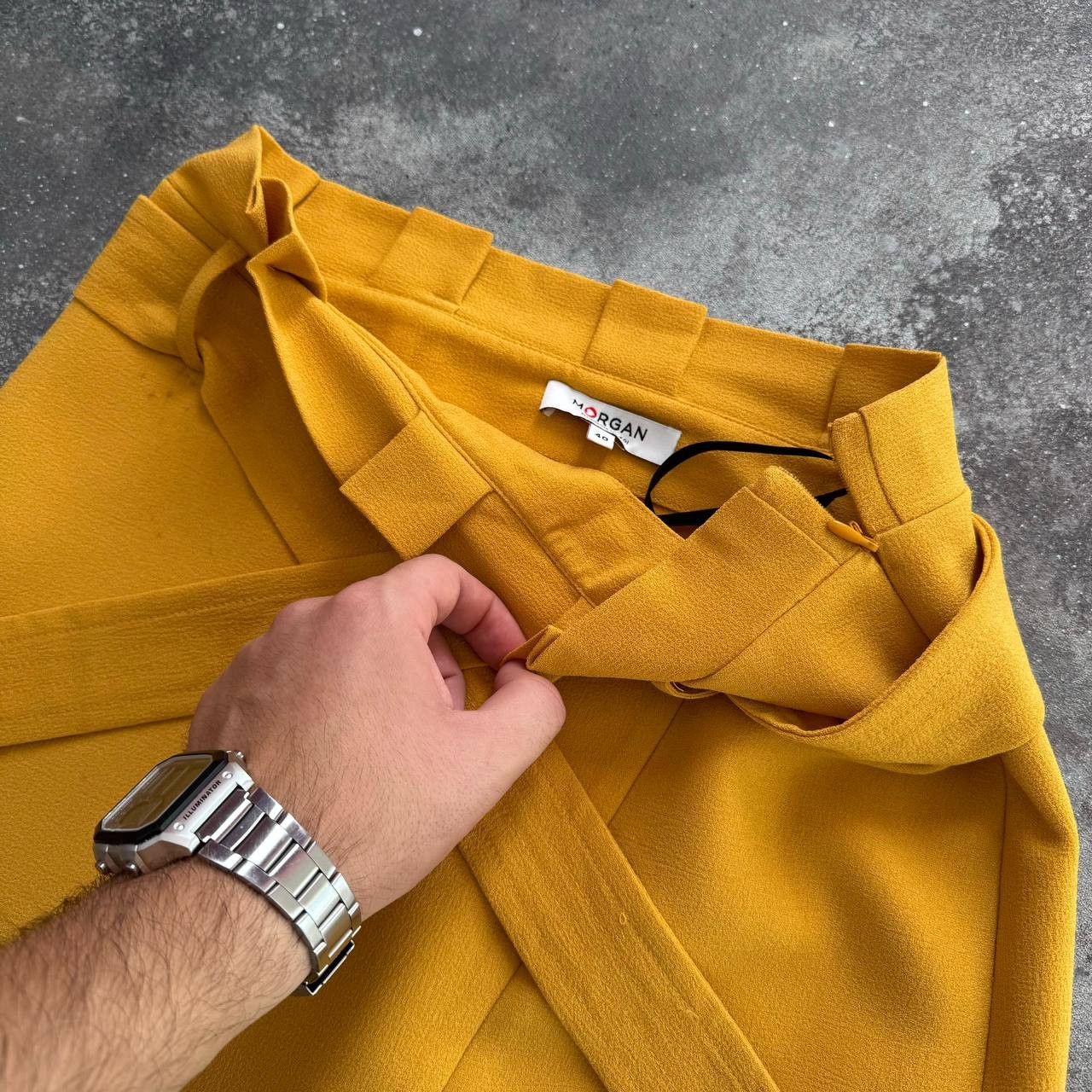 Morgan de Toi Vintage Belted Mini Skirt