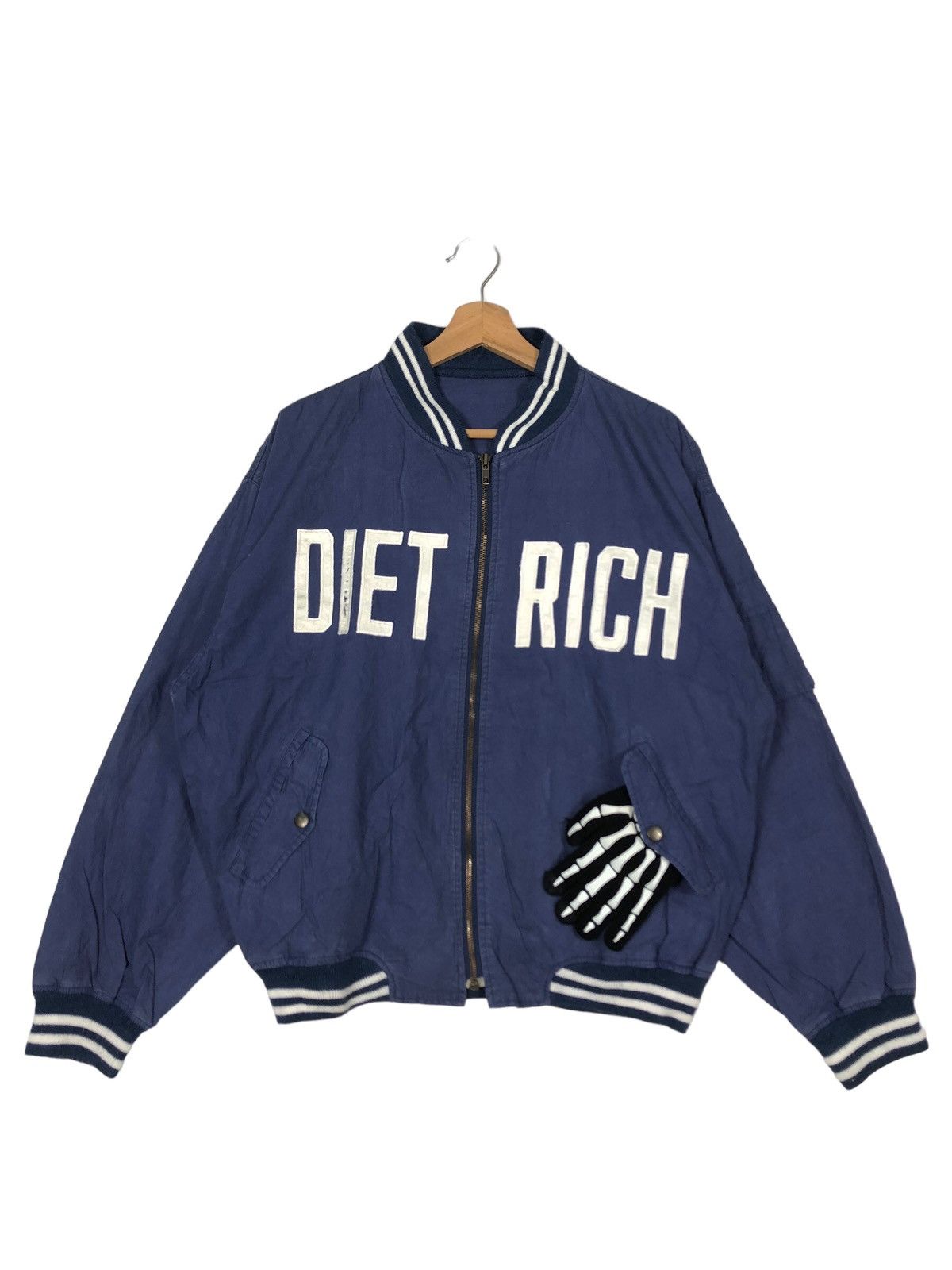 Toyo Enterprises 🔥90s Bomber Jacket Hollywoods 50Years Golden Ears Diet Rich Size US M / EU 48-50 / 2 - 2 Thumbnail