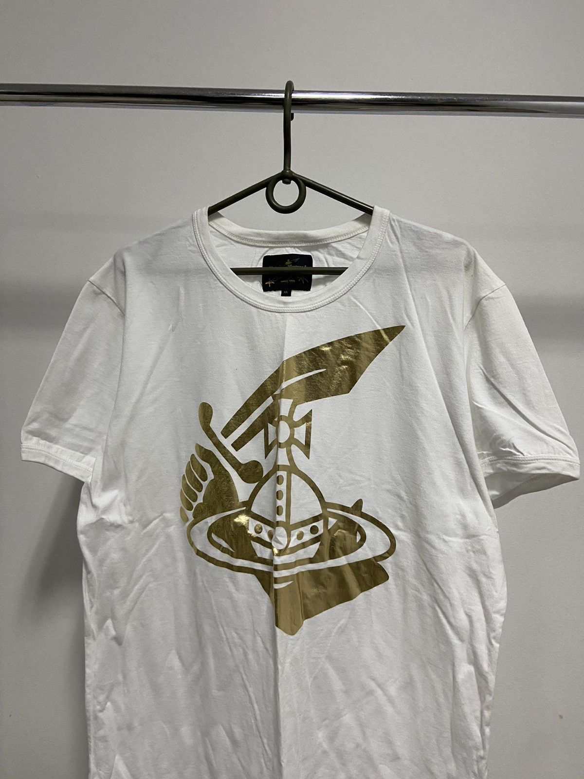 Vintage × Vivienne Westwood Vivienne Westwood T-shirt Vintage big Logo orb Size US XL / EU 56 / 4 - 2 Thumbnail