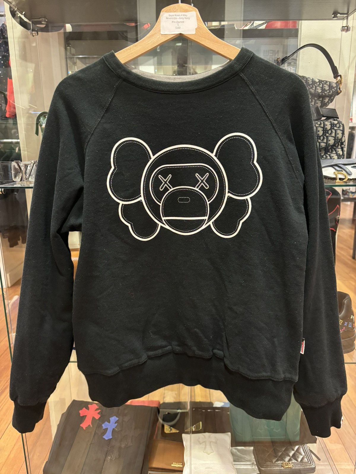 Bape × Kaws Bape Kaws Reversible Crewneck Size US S / EU 44-46 / 1 - 3 Thumbnail