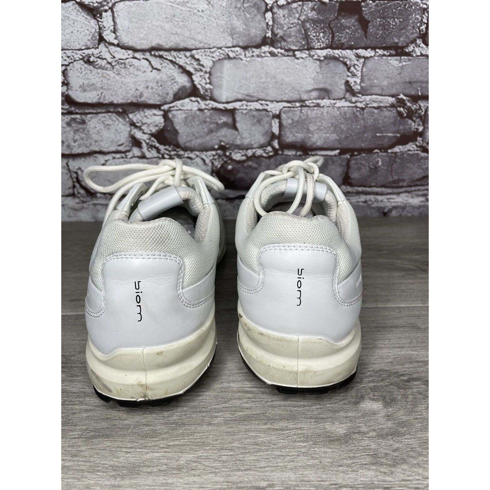 Ecco ECCO White Leather Lace Up Casual Spikeless Golf Shoes Men S Size US 9 / EU 42 - 6 Thumbnail