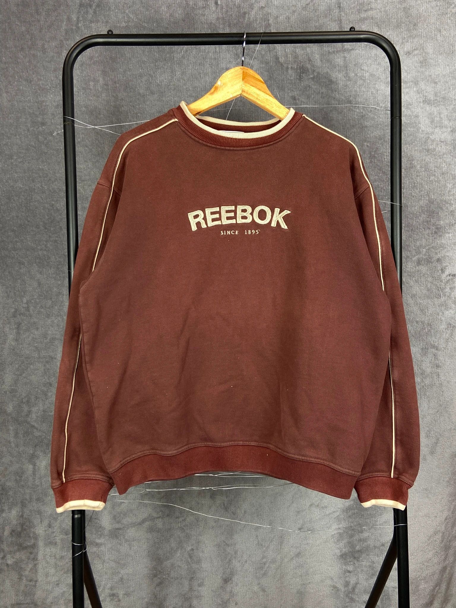 Reebok Reebok Brown Sweatshirt M Vintage Streetwear Size US M / EU 48-50 / 2 - 2 Thumbnail