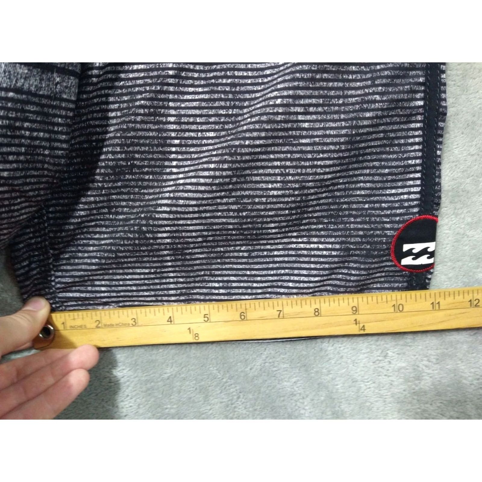 Billabong Billabong Board Shorts Mens 32 Gray Striped Platinum Quad Stretch Surf Swim Size US 32 / EU 48 - 6 Thumbnail