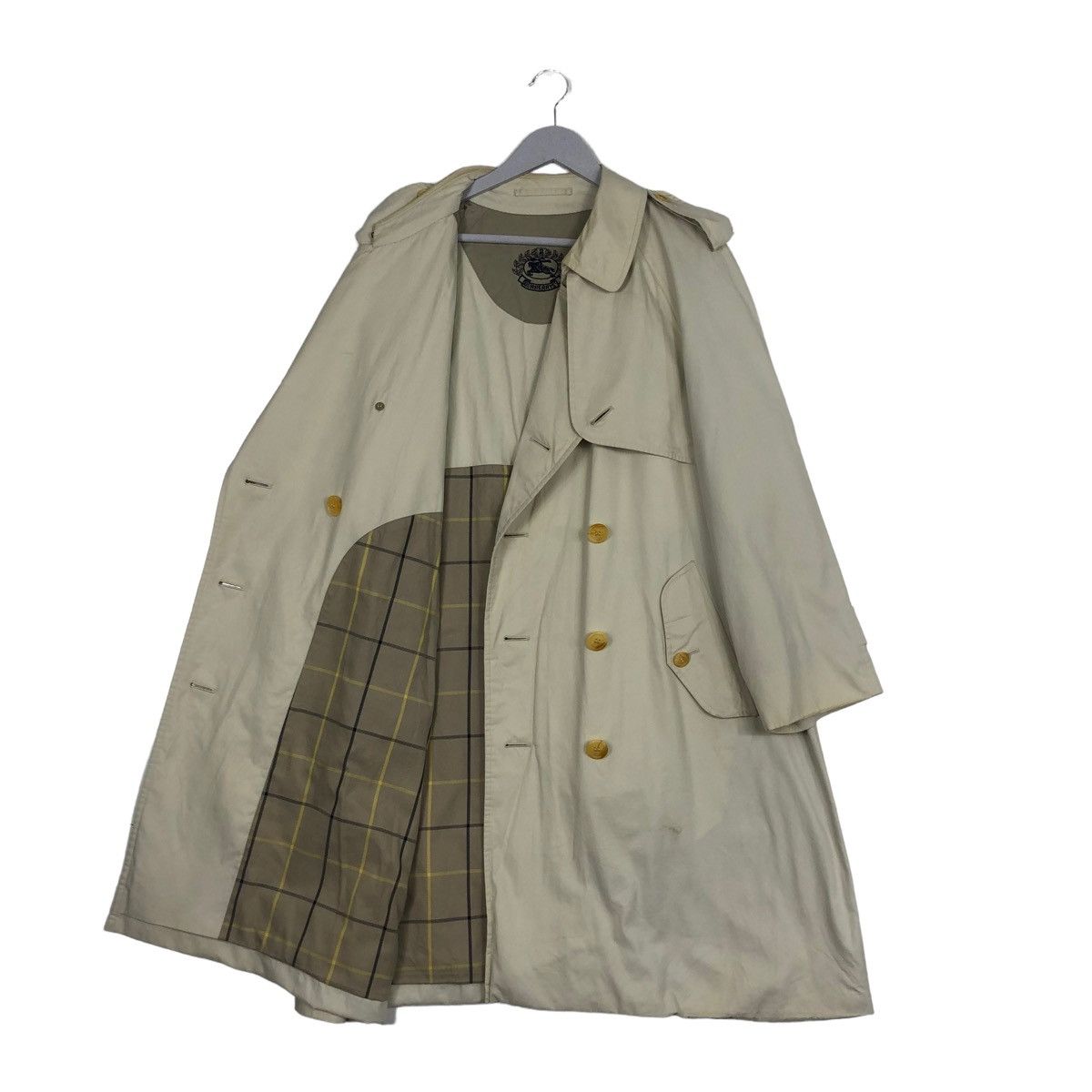 Burberry 💥90’s Vintage Burberrys Trench Coats Nova Check Lining Size US M / EU 48-50 / 2 - 1 Thumbnail
