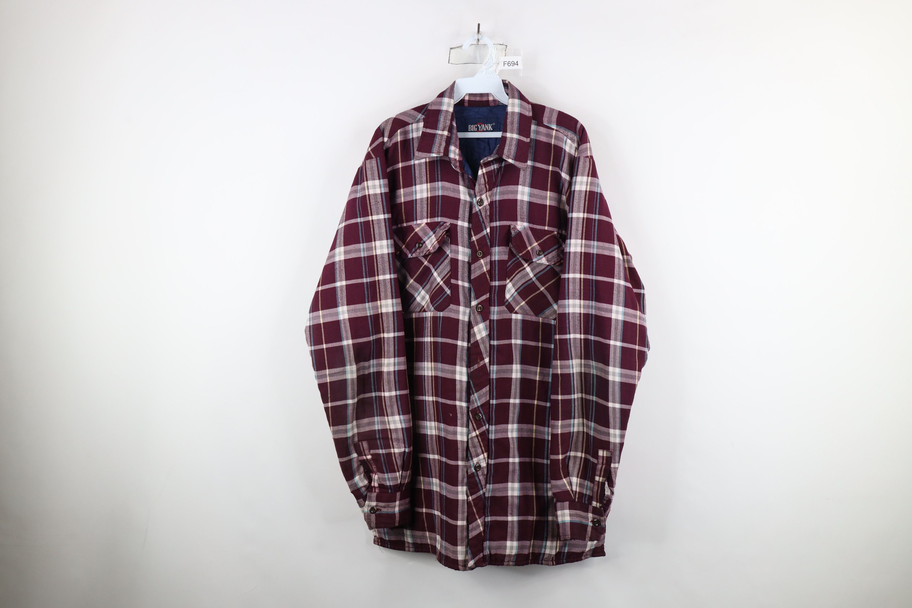 Vintage Vintage 90s Streetwear Flannel Shirt Jacket Jac Shirt Size US XXL / EU 58 / 5 - 1 Thumbnail