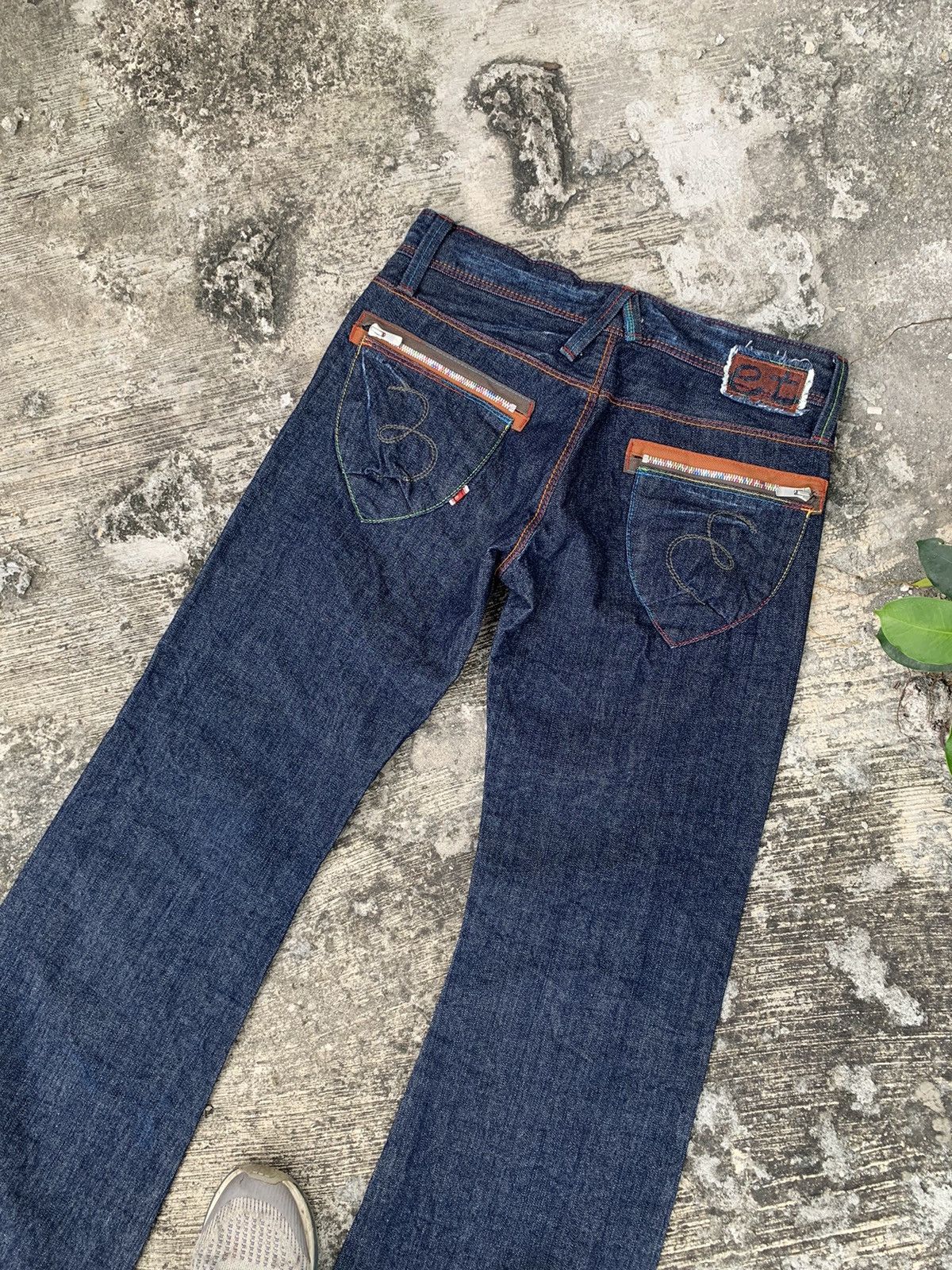 If Six Was Nine × Japanese Brand × Le Grande Bleu (L.G.B.) Flare et boite baggy bootcut jeans Size 32" / US 10 / IT 46 - 13 Thumbnail
