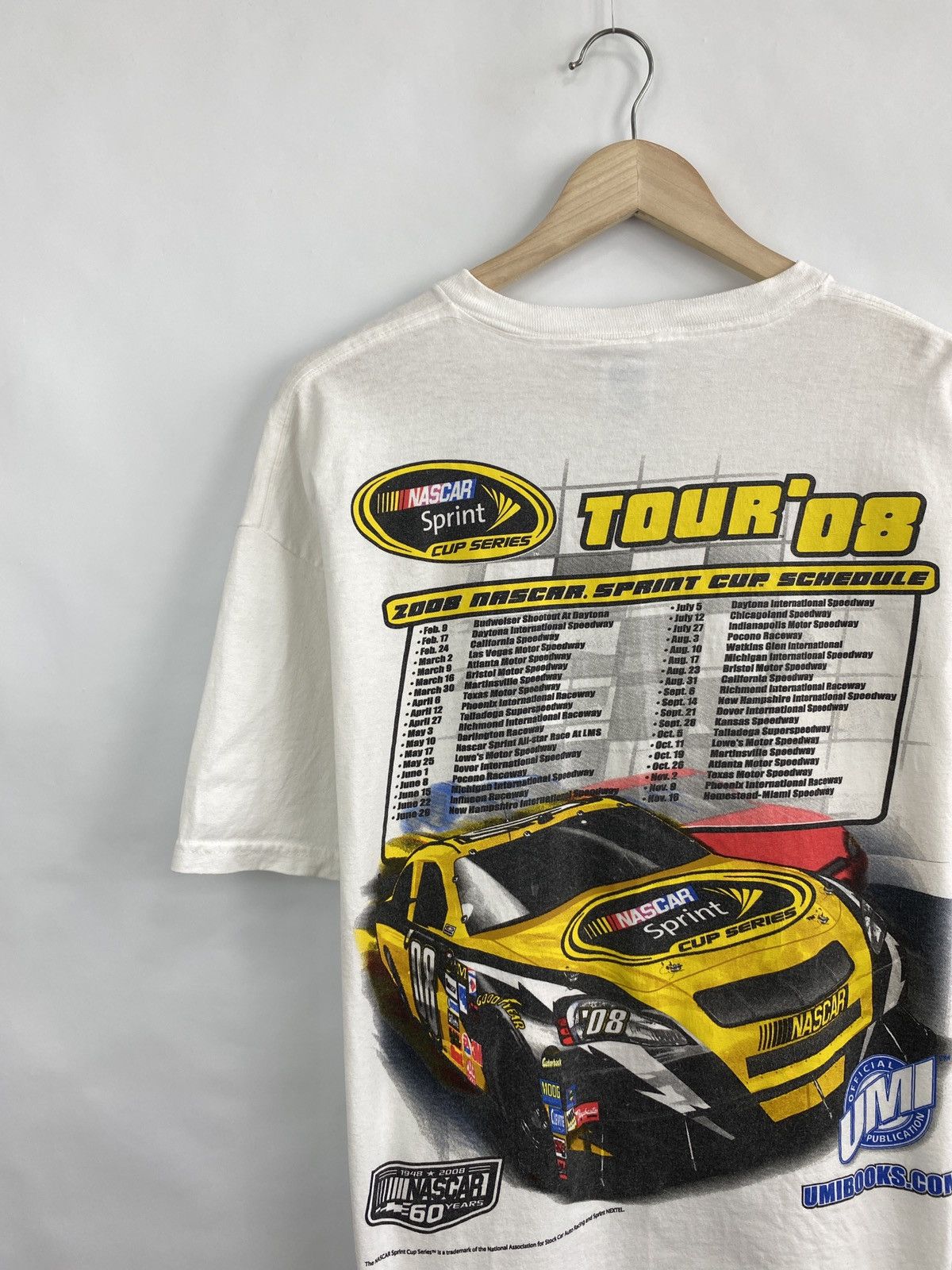 NASCAR Vintage Y2K NASCAR Sprint 2008 Moto T-Shirt Retro Hype Rare Size US XL / EU 56 / 4 - 2 Thumbnail