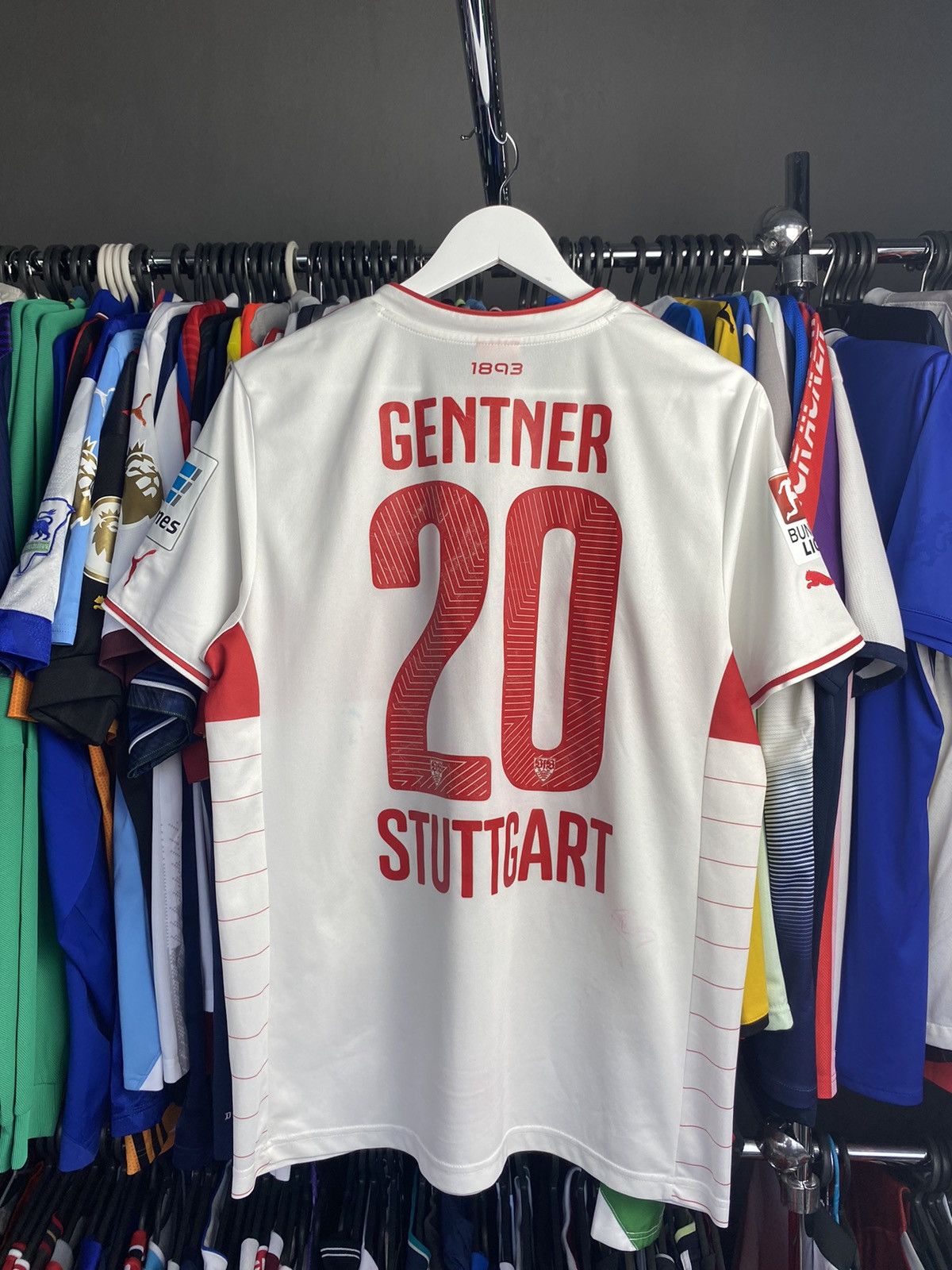 Puma 2013/14 PUMA STUTTGART HOME SOCCER FOOTBALL JERSEY SHIRT Size US L / EU 52-54 / 3 - 2 Thumbnail