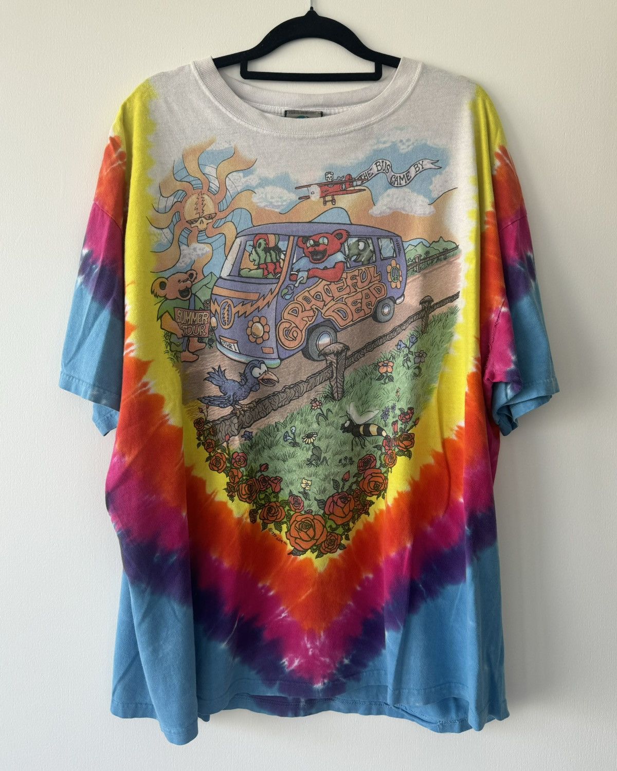 Grateful Dead 1994 Liquid Blue Summer Tour Tie Dye Tee Size US XL / EU 56 / 4 - 1 Thumbnail
