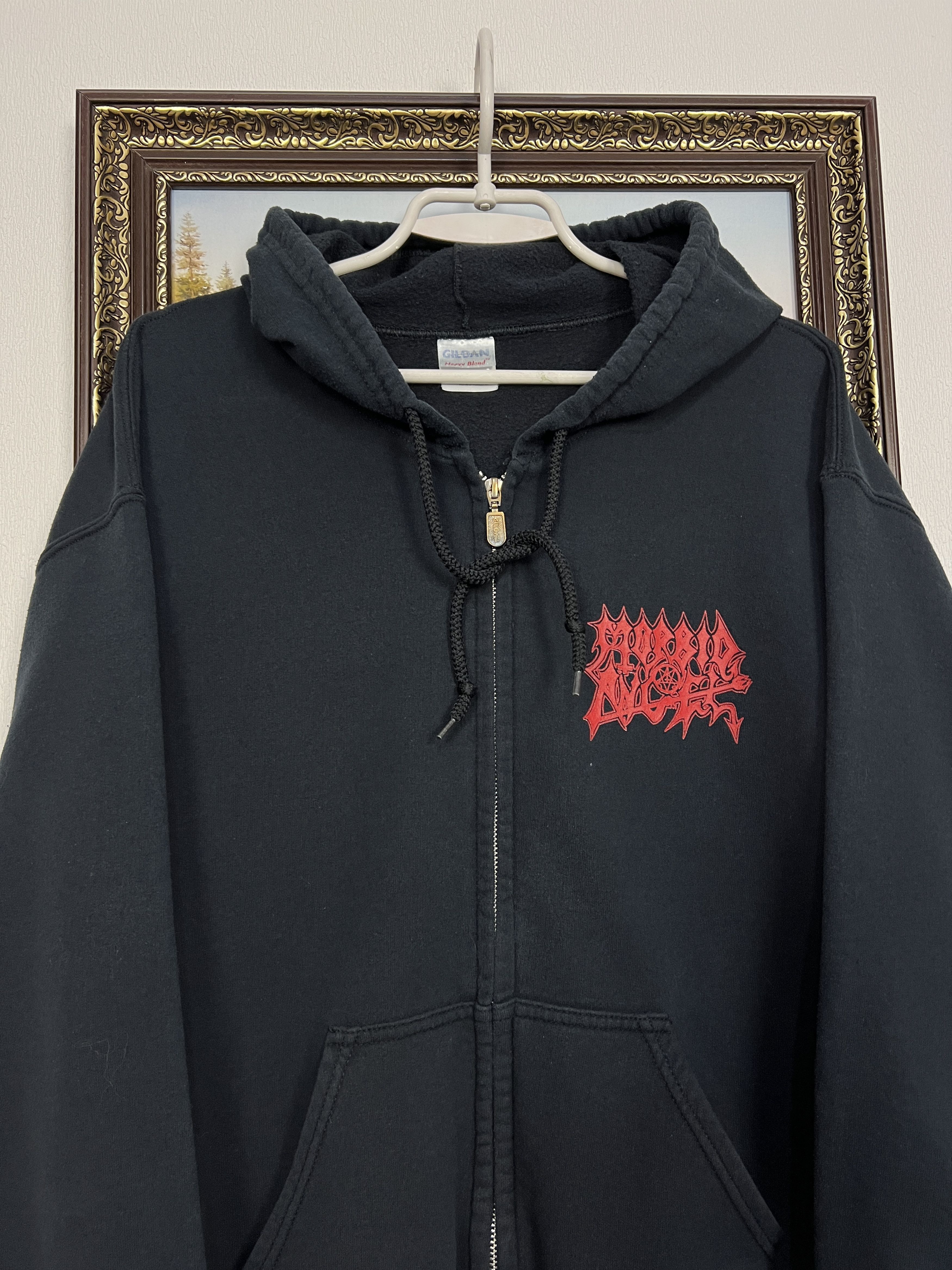 Gildan Morbid Angel Hoodie Band Rare Metal Tour Death Mena Hype Size US M / EU 48-50 / 2 - 4 Thumbnail