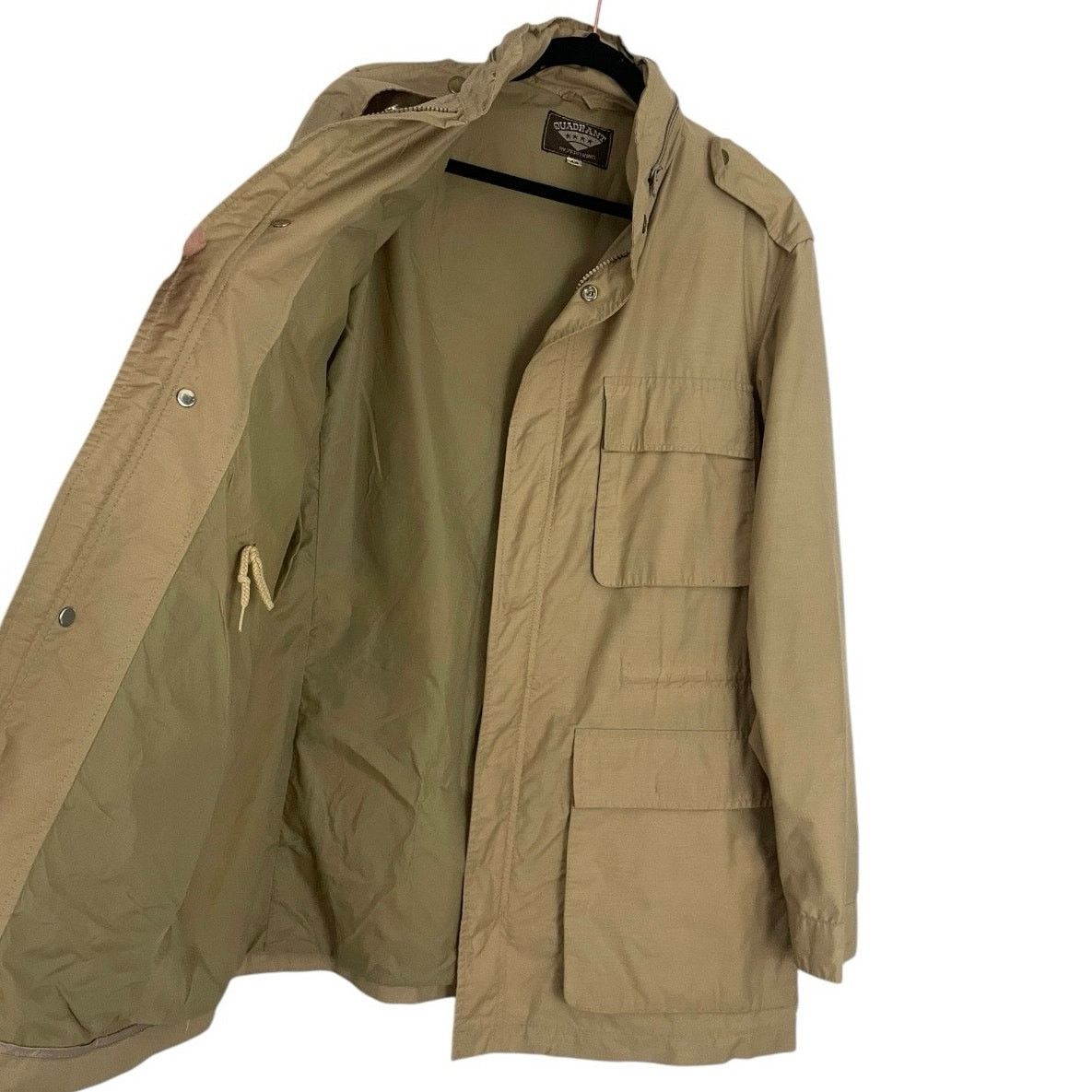 Vintage Quadrant Vintage Beige Zip Up Jacket Size XXL / US 16-18 / IT 52-54 - 7 Thumbnail