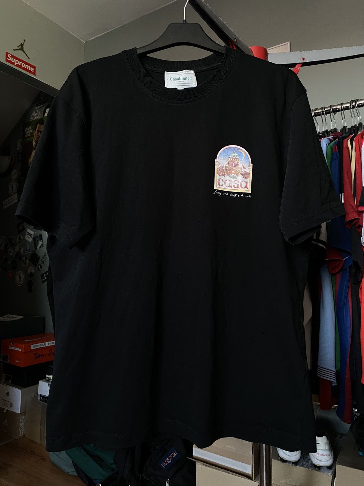 Casablanca Casablanca ‘Vue De L’Arche’ Tennis Club t-shirt XL baggy tee Size US XL / EU 56 / 4 - 9 Thumbnail