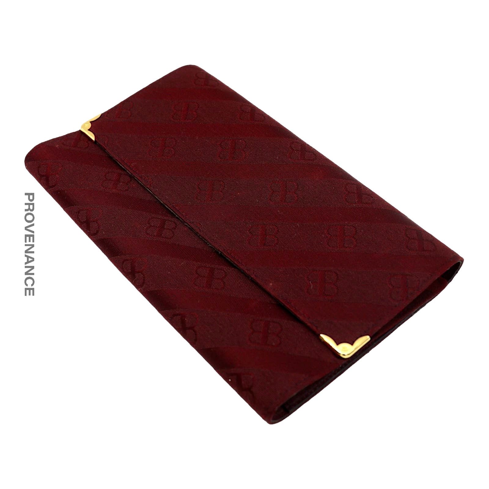 Balenciaga 🔴 Balenciaga BB Canvas Trifold Wallet - Red Monogram Size ONE SIZE - 3 Thumbnail