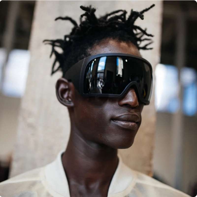 VIBE Dark Street ins style custom avant-garde sunglasses Size ONE SIZE - 1 Thumbnail