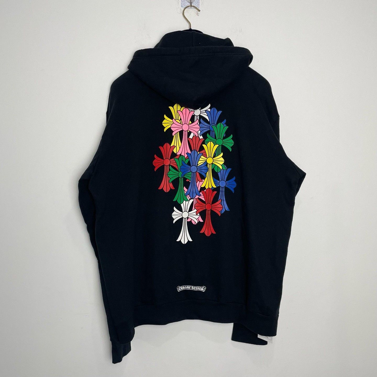 Chrome Hearts Chrome Hearts Black Rainbow Cross Print Hoodie Size US L / EU 52-54 / 3 - 2 Thumbnail