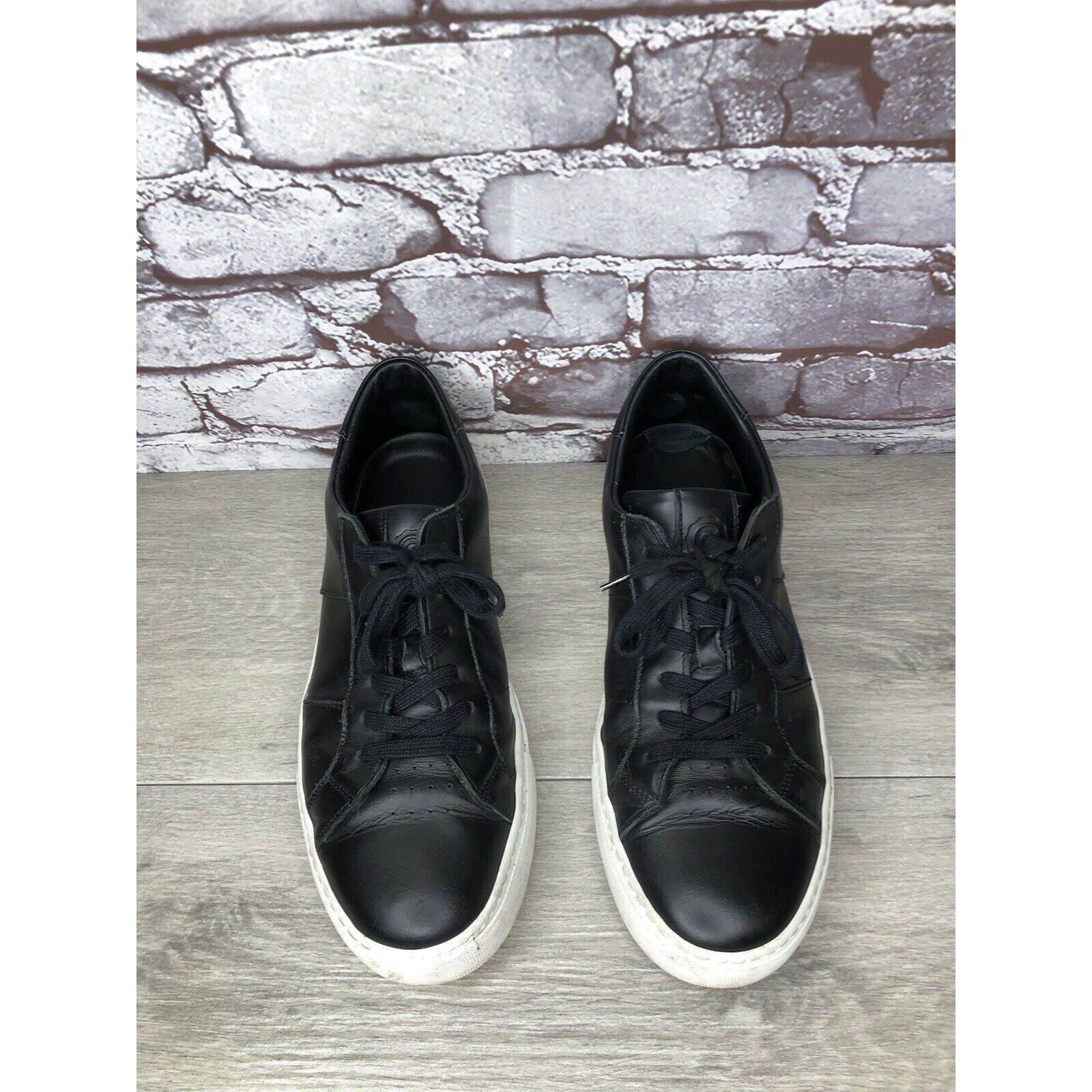 Greats Greats Brooklyn Black Leather Causal Lace Sneakers Shoes Men Size US 9.5 / EU 42-43 - 15 Thumbnail
