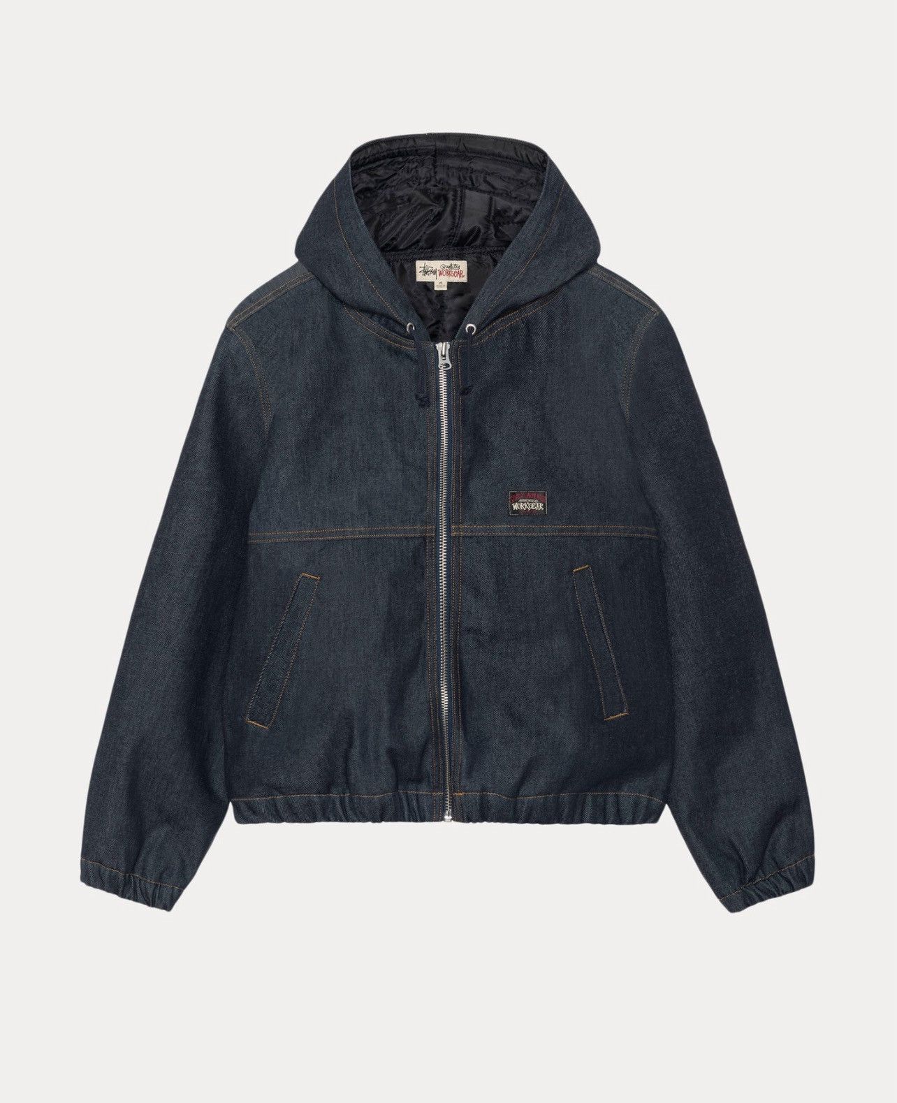 Stussy Stussy Raw Denim Insulated Work Jacket Large Size US L / EU 52-54 / 3 - 10 Thumbnail