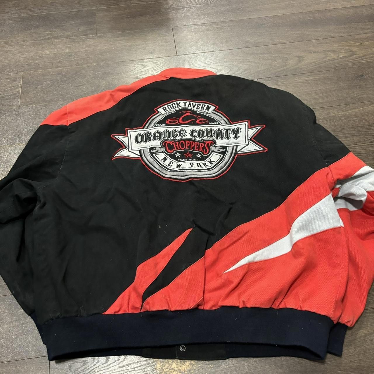 Designer Vintage Orange County Choppers Embroidered Racing Jacket XL Size US XL / EU 56 / 4 - 6 Thumbnail