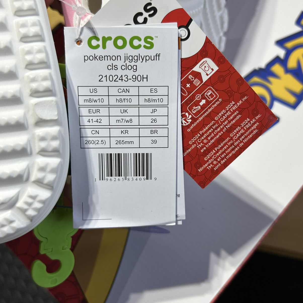 Crocs Crocs Pokemon Jigglypuff Classic Clog Shoes Women’s 10 NEW Size US 10 / IT 40 - 9 Thumbnail