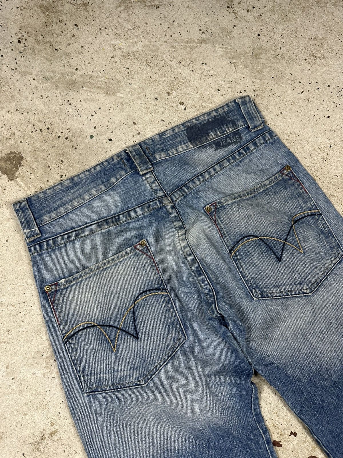 Japanese Brand × Vintage Vintage Y2K Distressed Baggy Denim Pants Jeans Washed Size US 34 / EU 50 - 16 Thumbnail