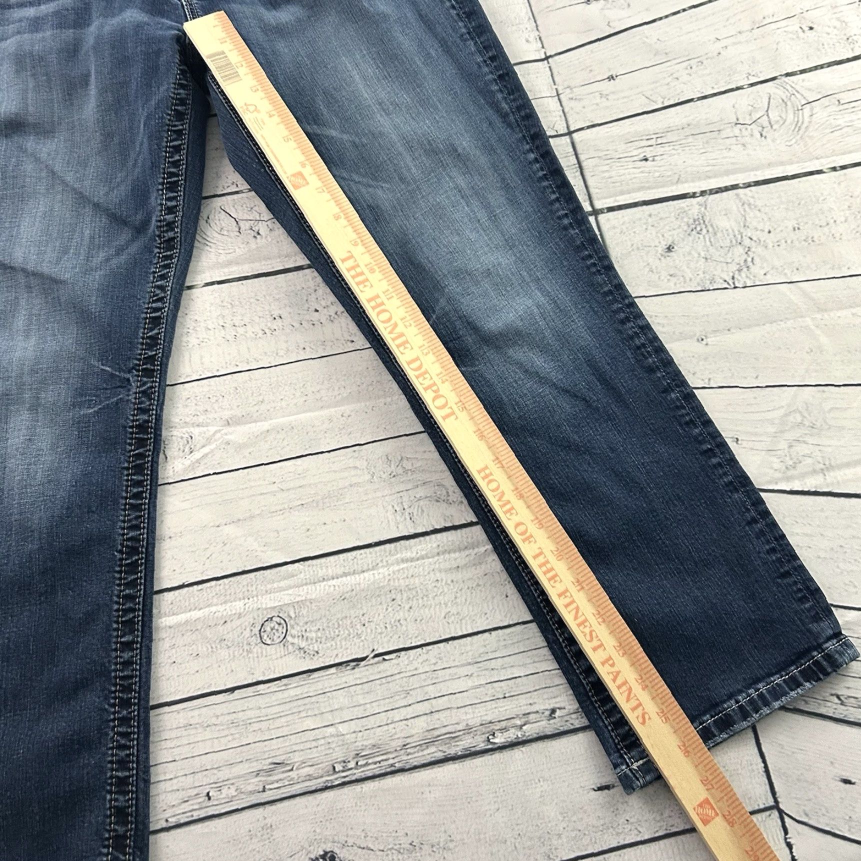 Miss Me Miss Me Jeans Cropped Denim Blue 32 WOMEN's Y2K Vintage? Size 24" / US 00 / IT 34 - 2 Thumbnail