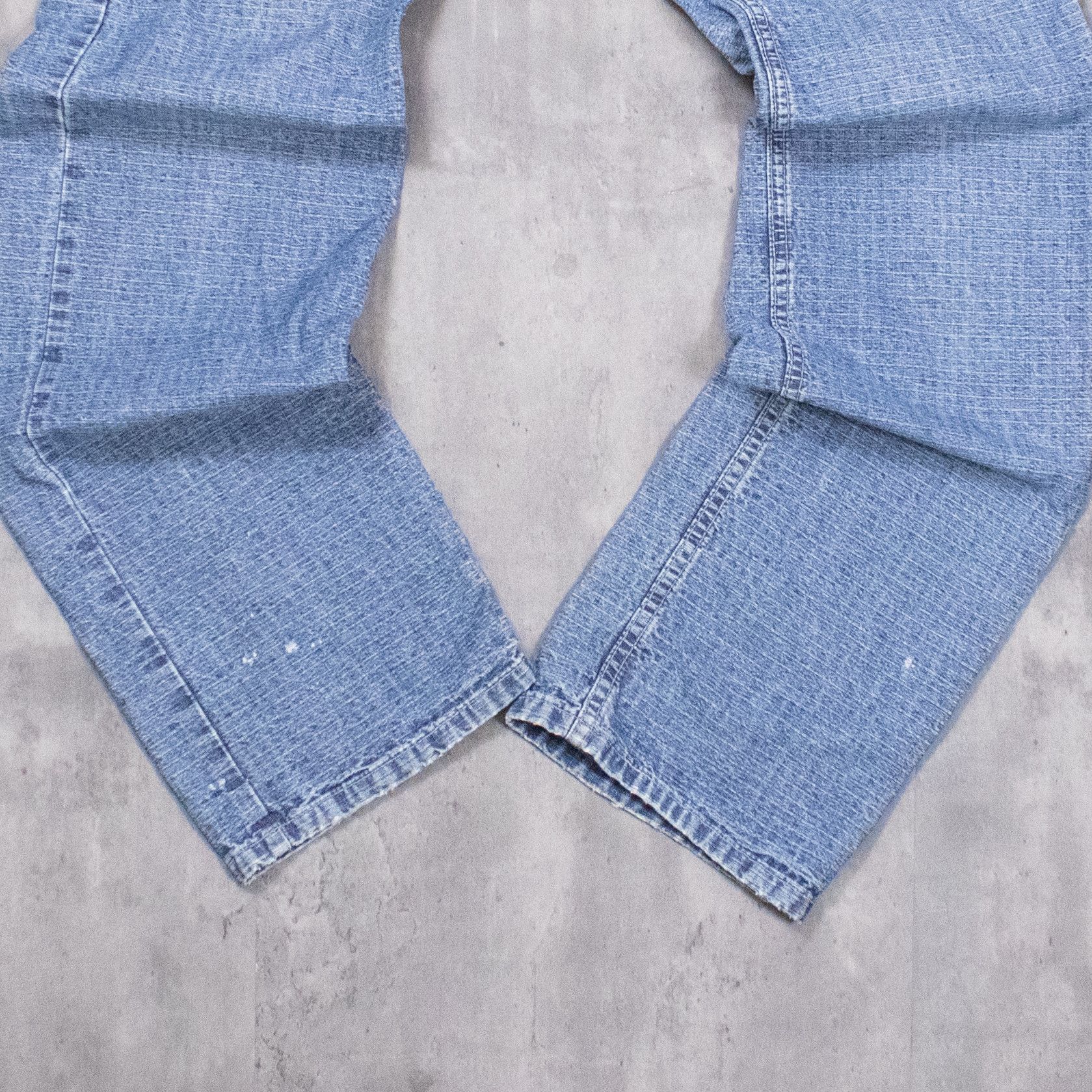 Japanese Brand Vintage 1990's Tall Girl Baggy Relax Fit Denim Pant's Size US 28 / EU 44 - 3 Thumbnail