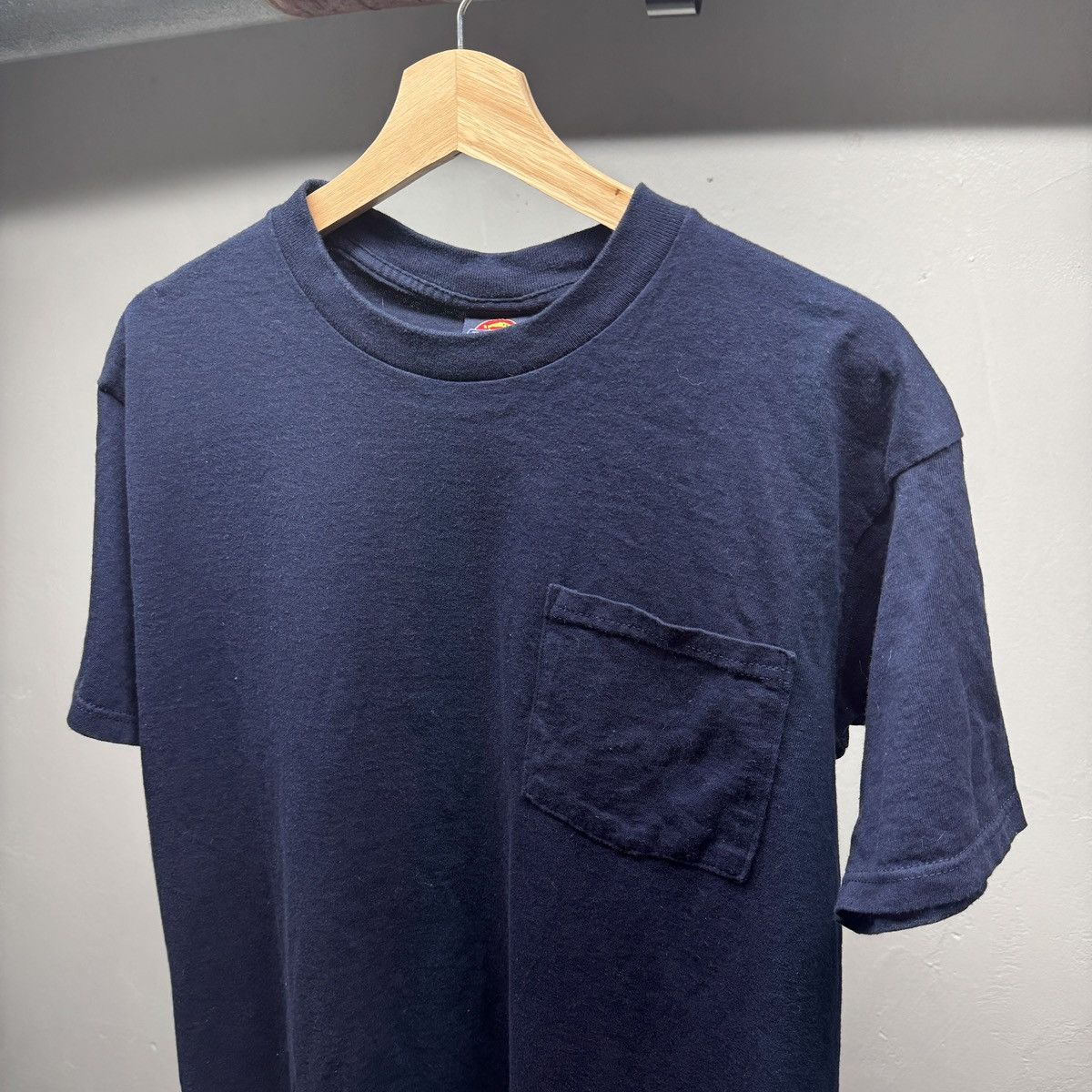 Vintage 90s Dickies Navy Blue Pocket Shirt USA ERD Grunge Chrome Size US M / EU 48-50 / 2 - 2 Thumbnail