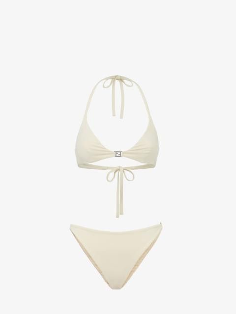 Fendi o1w1db10325 FXBH60 Swimsuit in Beige Size M / US 6-8 / IT 42-44 - 1 Preview