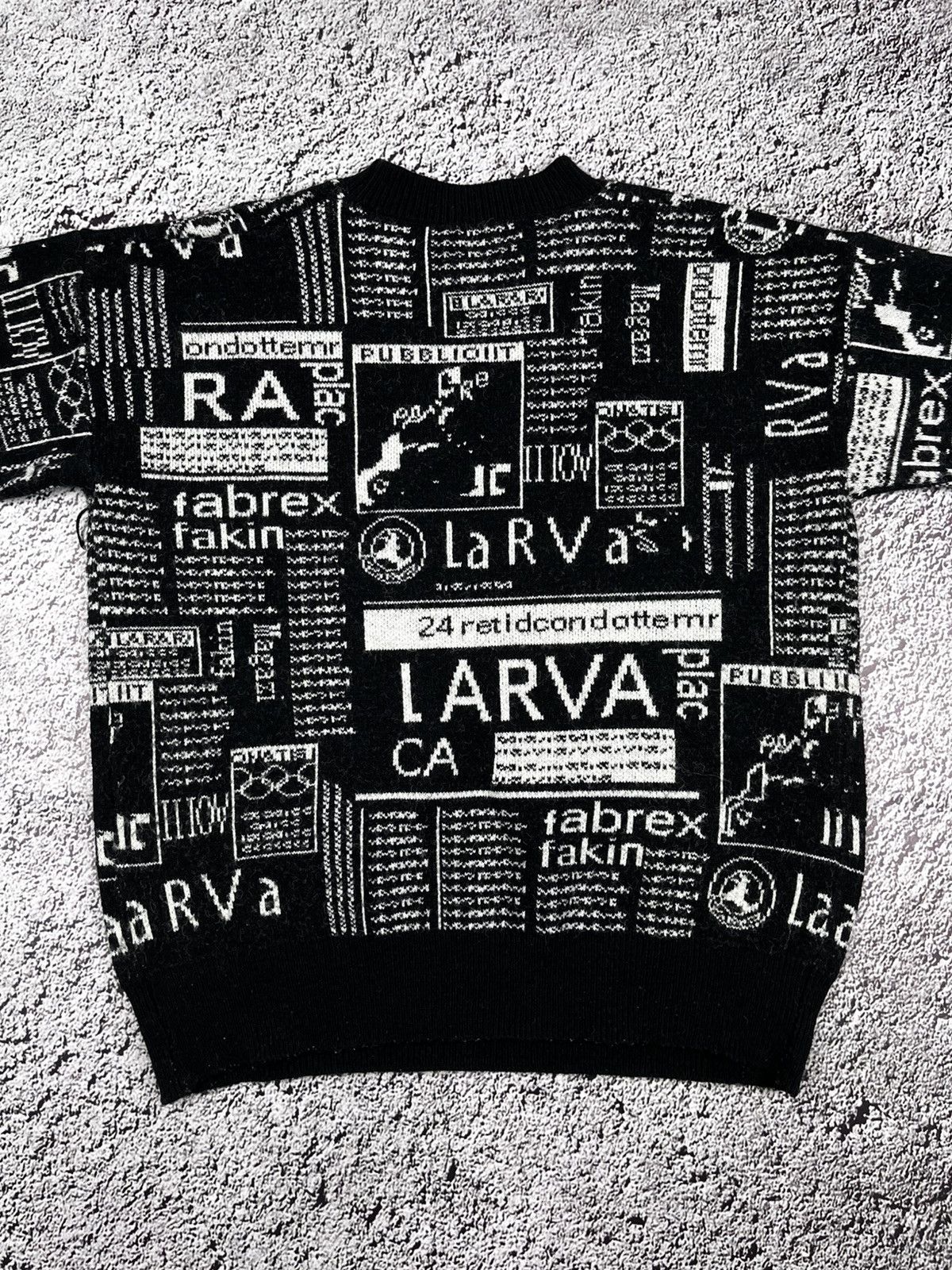 Vintage Vintage Y2K all over gazette style sweater streetwear size L Size US L / EU 52-54 / 3 - 6 Thumbnail