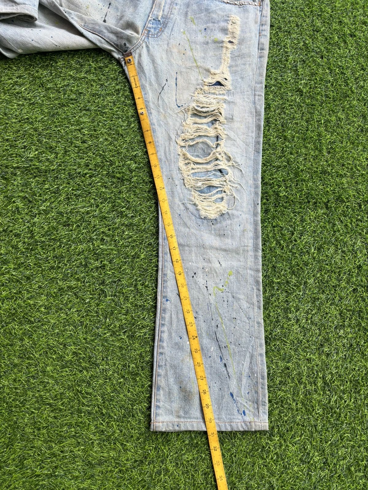 If Six Was Nine Flare Schlussel Distressed Ifsixwasnine Style Jeans Size US 35 - 14 Thumbnail