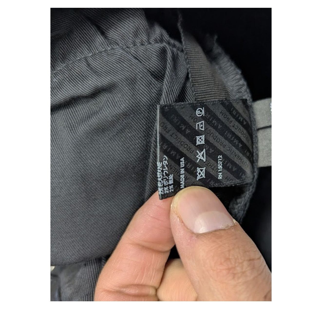 Amiri o1rshd1 MA Drip Skinny Denim Jeans in Aged Black Size US 31 - 21 Thumbnail