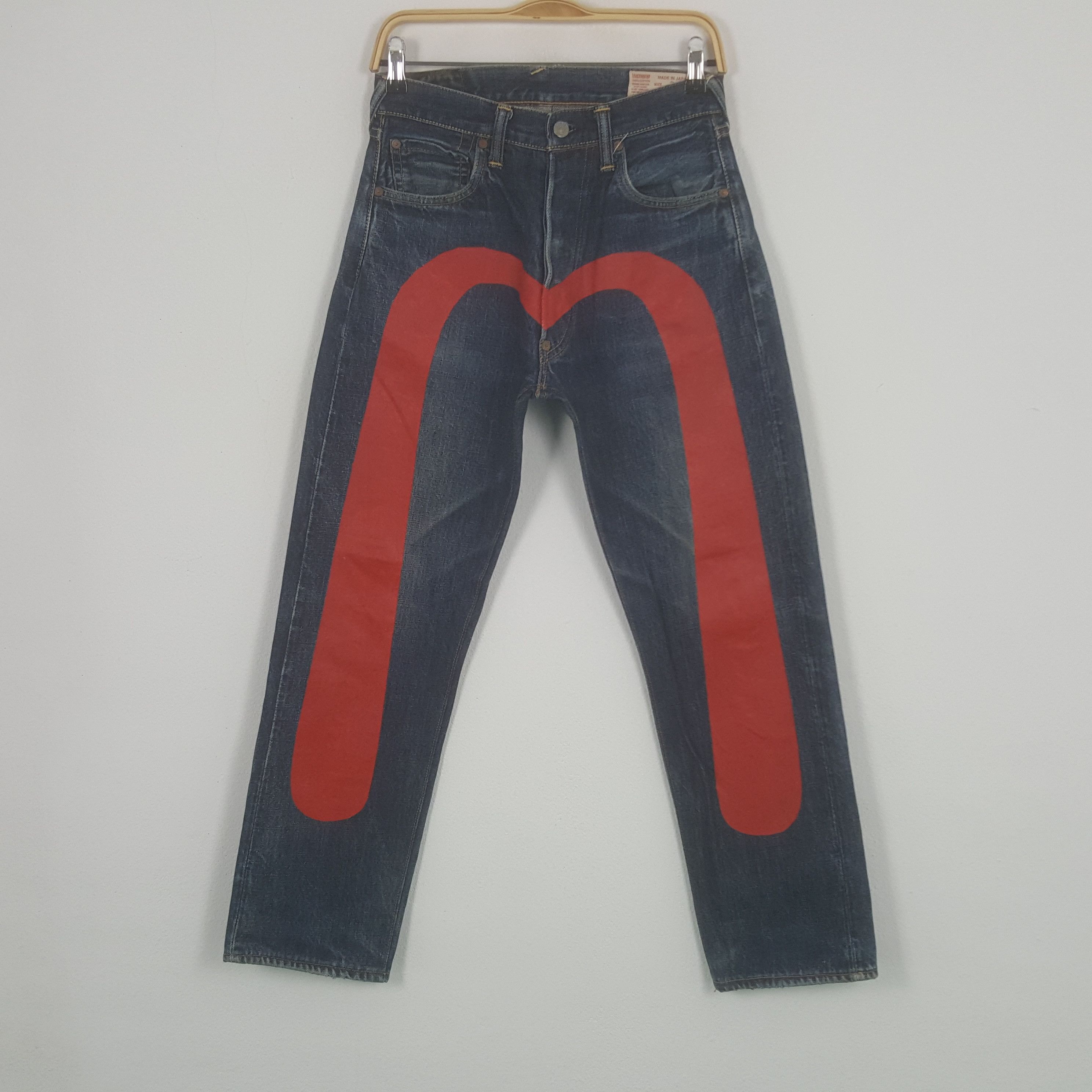 Evisu Vintage Evisu Yamane Selvedge Custom Art Rare Denim Jeans Size US 27 - 1 Thumbnail