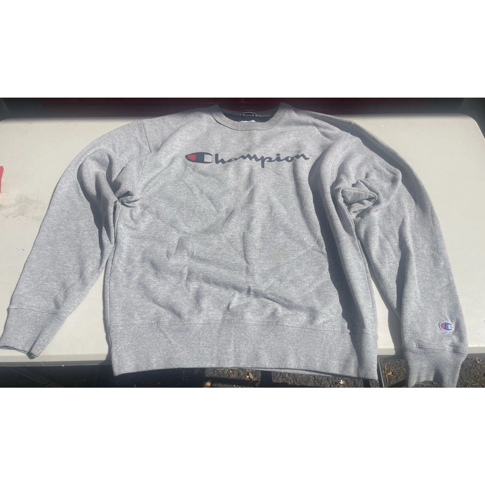 Champion Champion Cotton Blend Sweater Mens Medium Reverse Weave Size US M / EU 48-50 / 2 - 1 Thumbnail