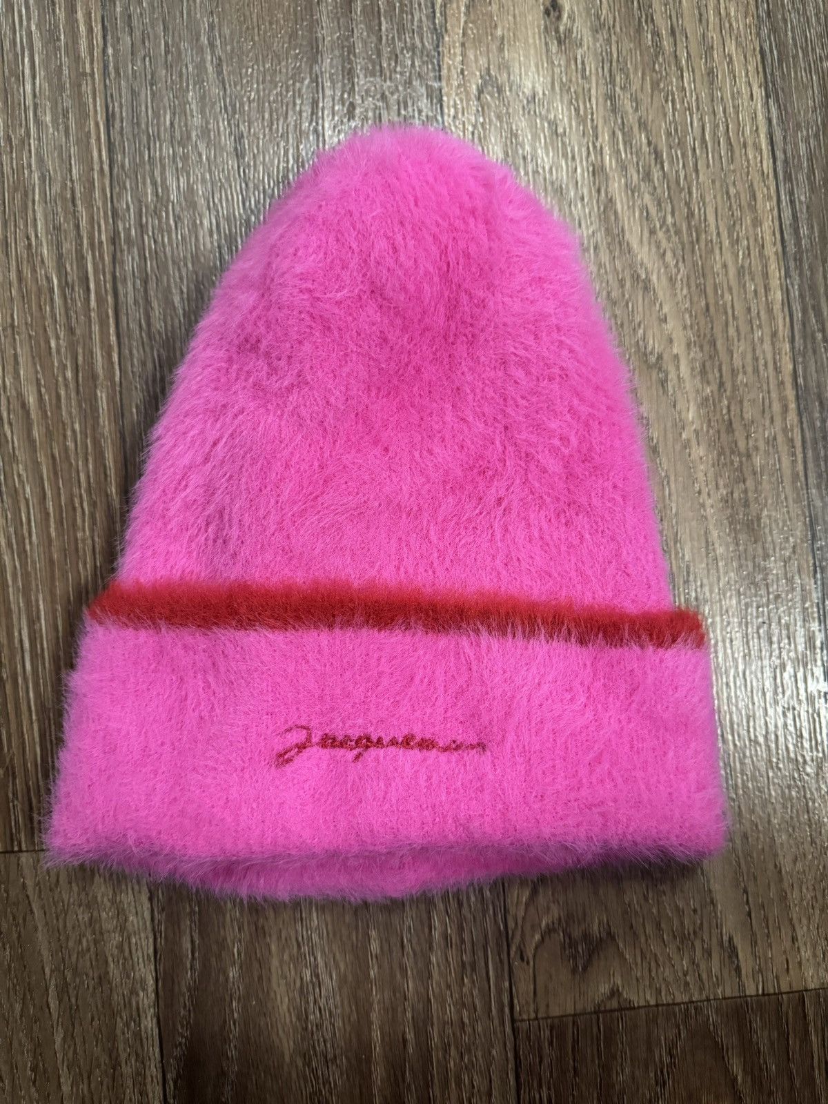 image of Jacquemus Pink Le Papier ‘Le Bonnet Neve’ Beanie, Men's
