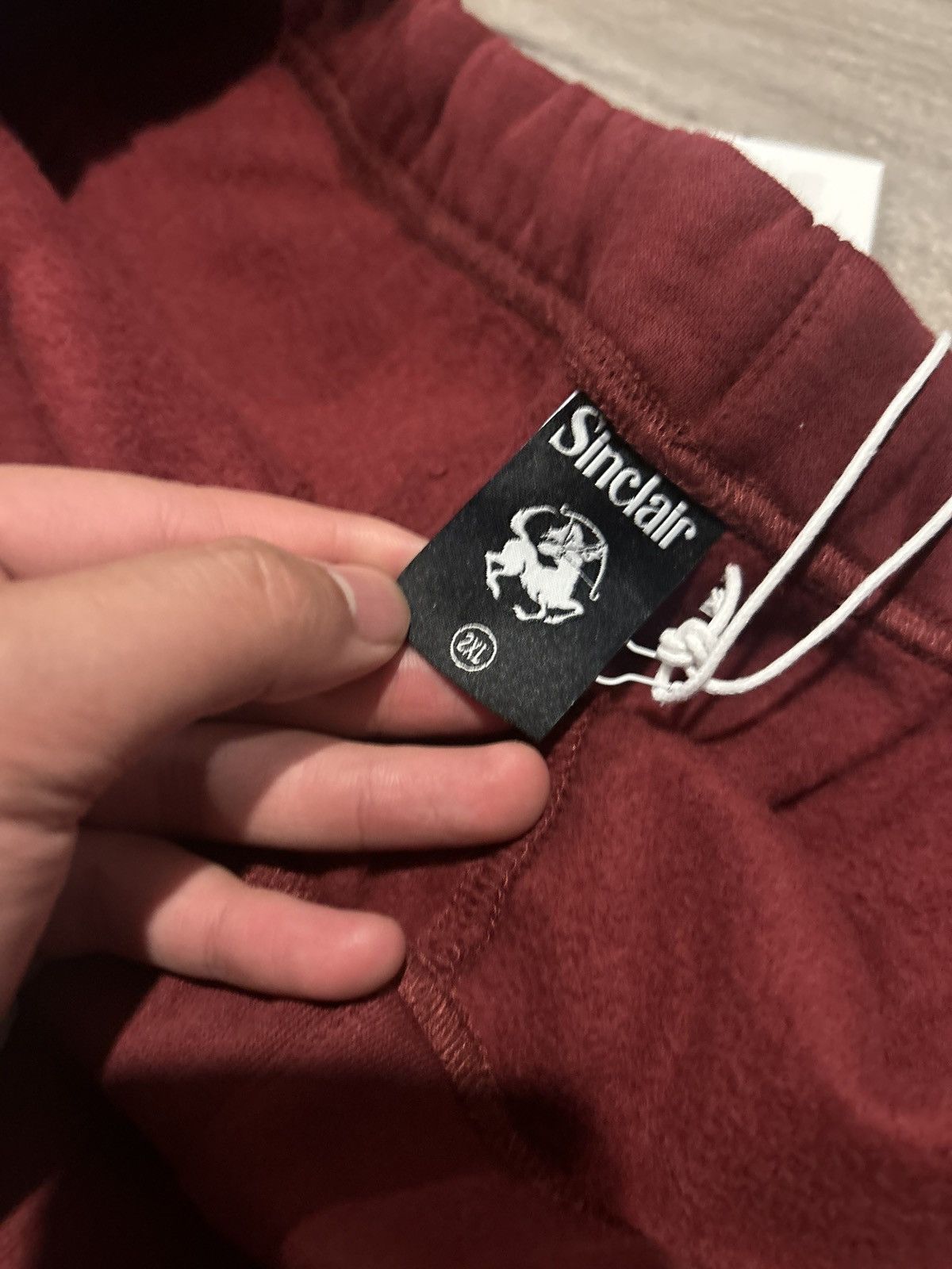 Sinclair Global Sinclair Global Burgundy VVS Sweatpants Size US 38 / EU 54 - 3 Thumbnail