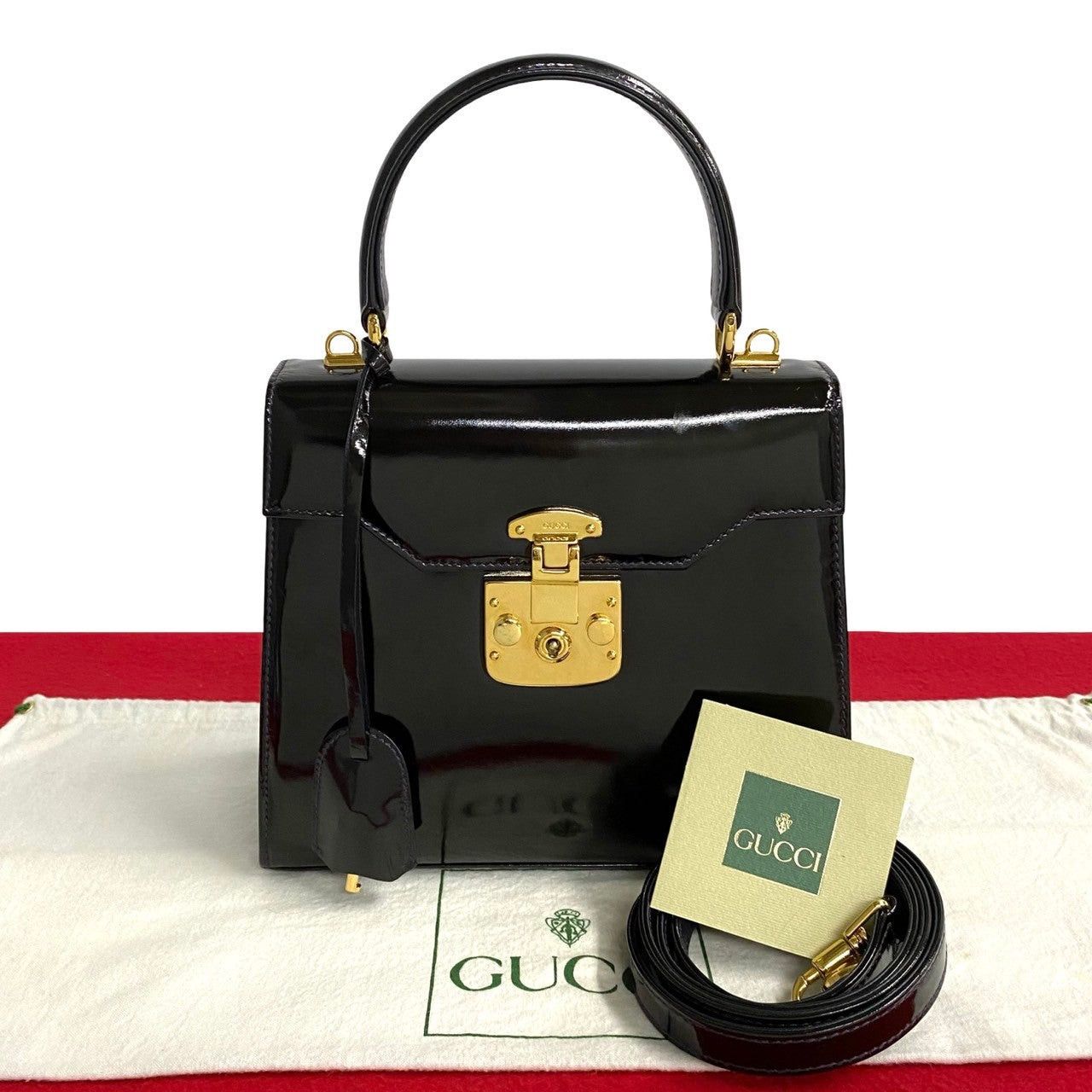 Gucci Gucci Shoulder Bag Black Leather Size ONE SIZE - 1 Thumbnail
