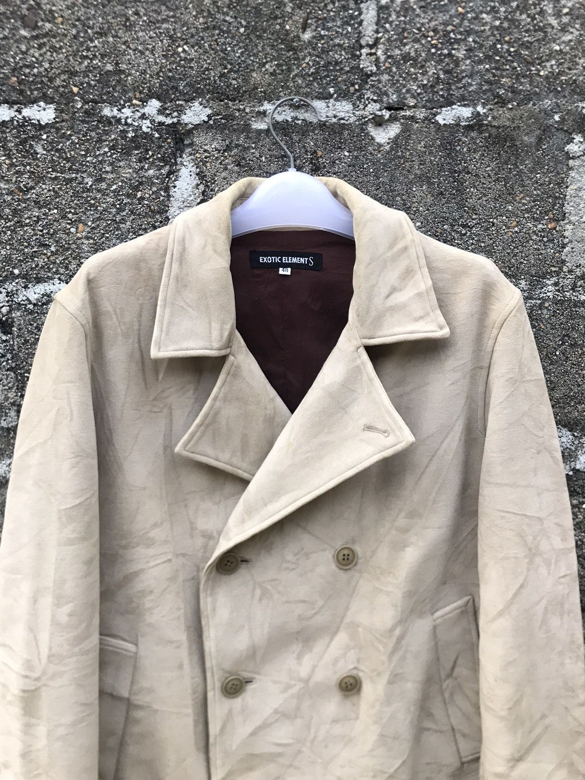 Japanese Brand × Vintage ⚡️Vintage Exotic Elements Double Breasted Peacoat Size US M / EU 48-50 / 2 - 4 Thumbnail