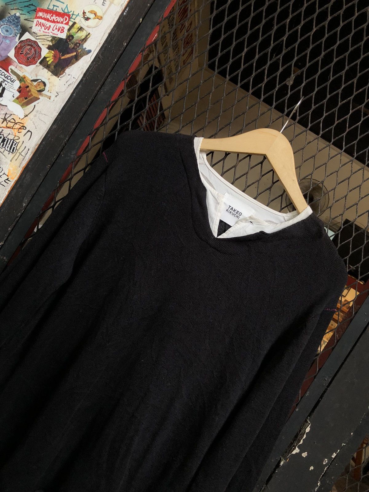 Japanese Brand × Takeo Kikuchi × Vintage JAPANESE TAKEO KIKUCHI DOUBLE LAYER LONG SLEEVE Size US L / EU 52-54 / 3 - 3 Thumbnail