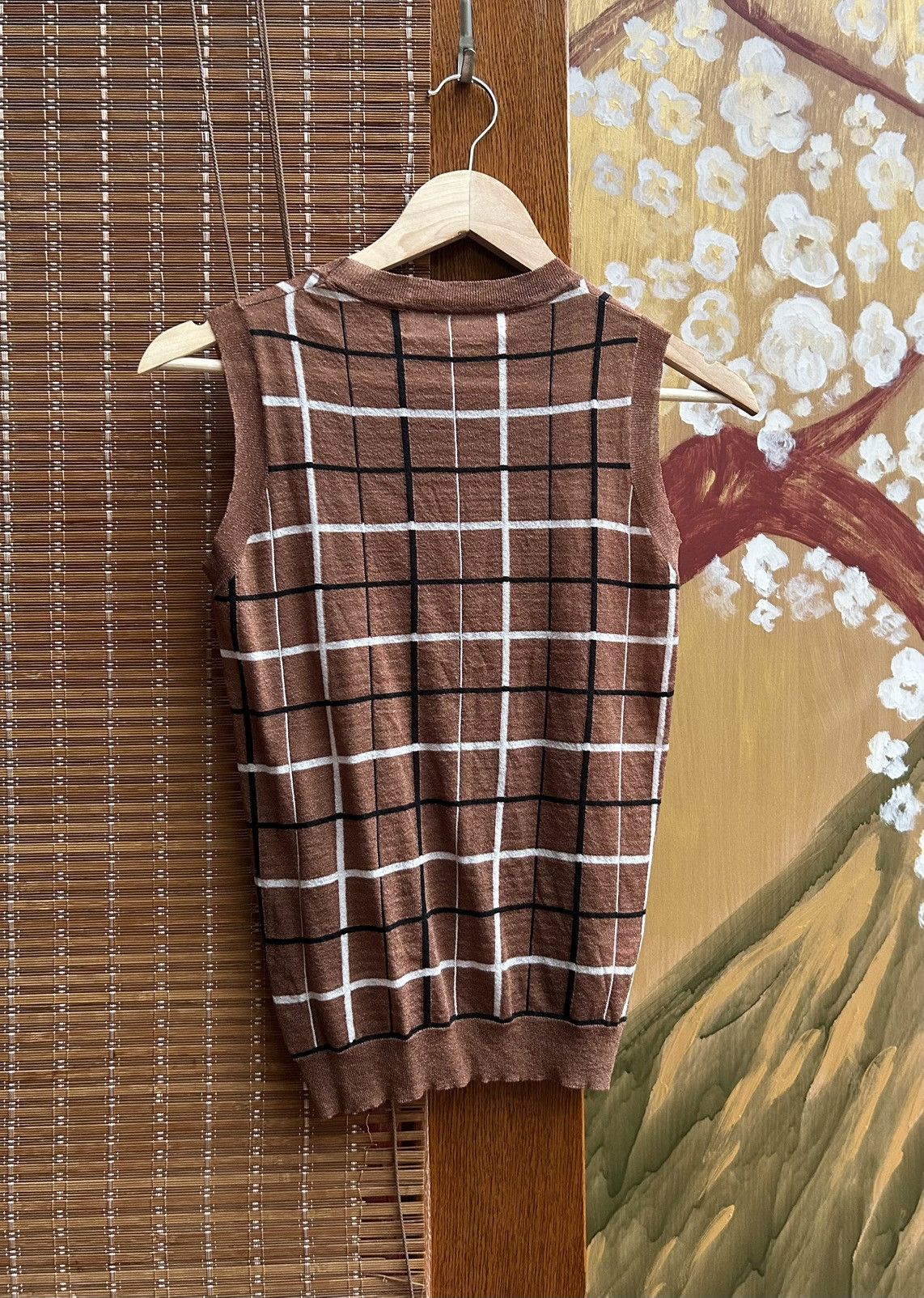Marni Marni Silk Cotton Blend Plaid Check Sleeveless Jumper Vest Size S / US 4 / IT 40 - 2 Thumbnail