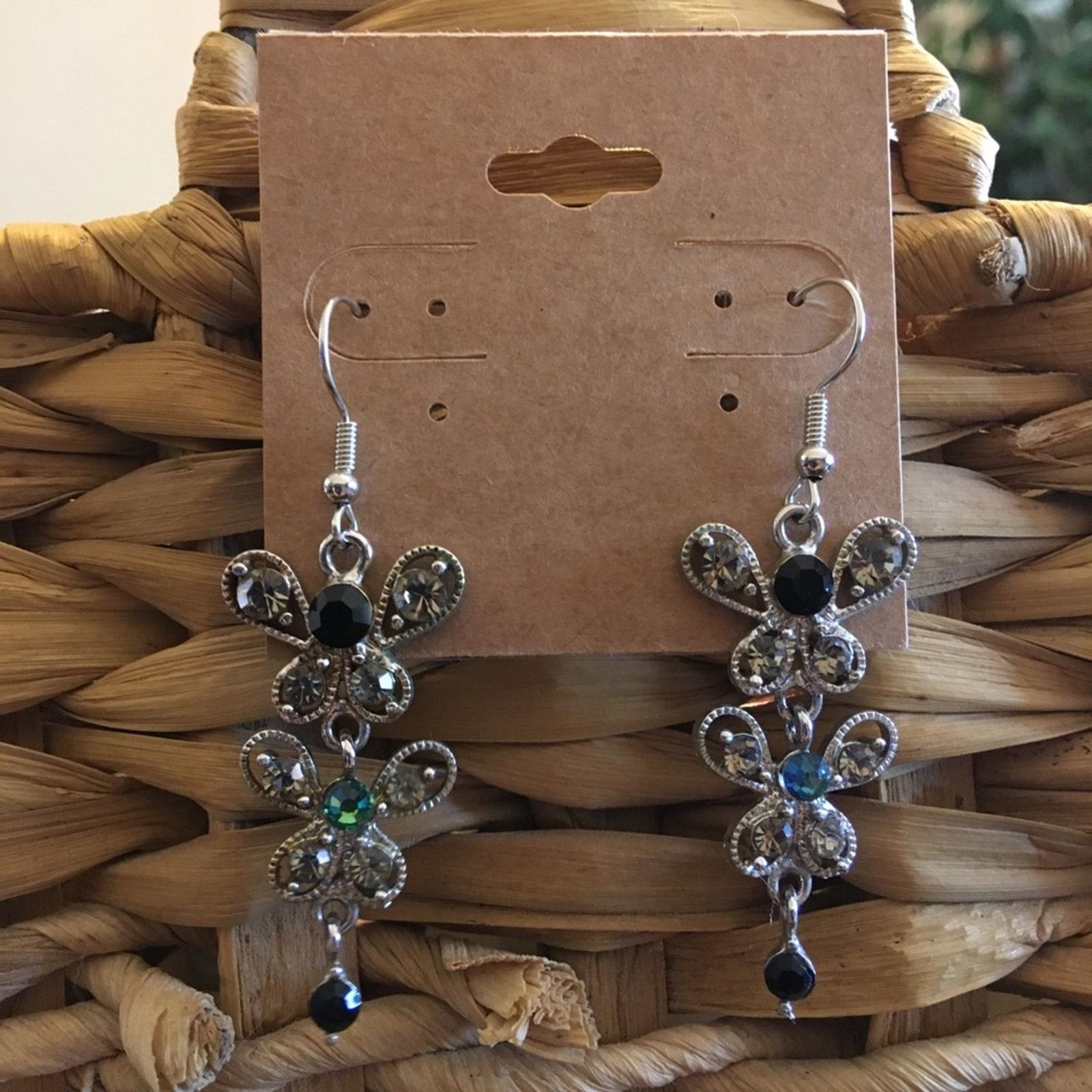 Vintage Vintage repurpose butterfly design dangle earrings Size ONE SIZE - 1 Thumbnail
