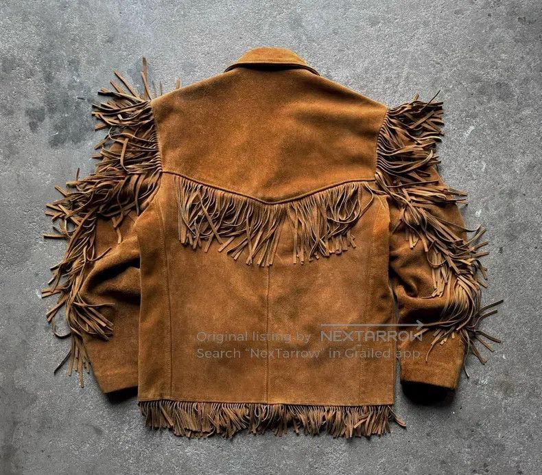 Schott Schott Vintage western fringed leather jacket Size US L / EU 52-54 / 3 - 6 Thumbnail