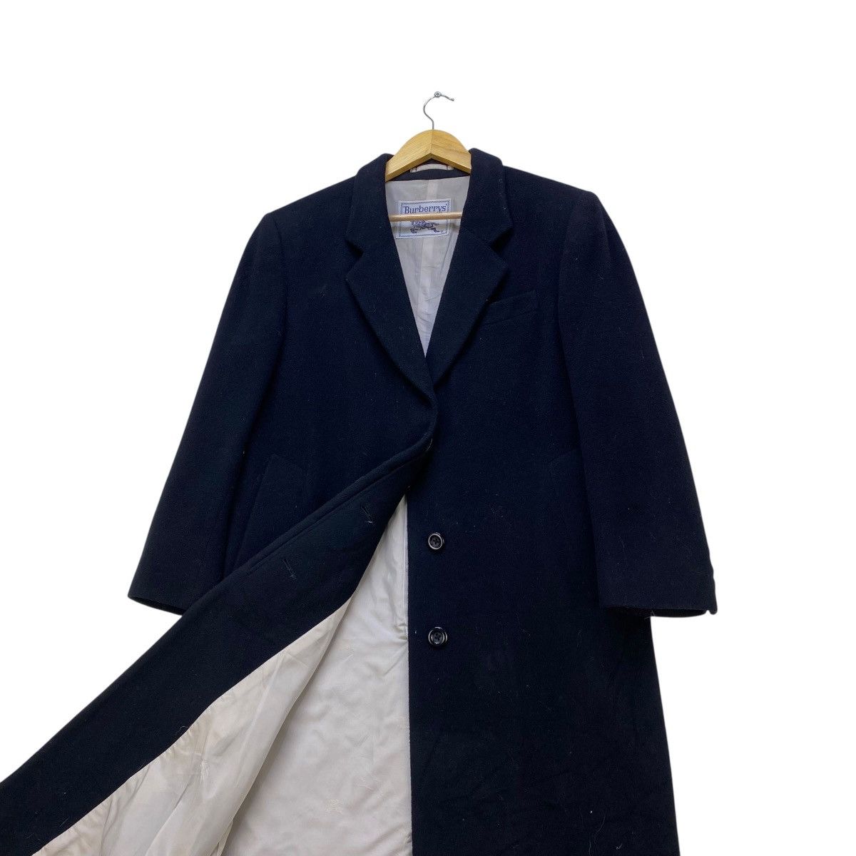 Burberry 🔥Vintage Burberrys Long Coat Wool and Cashmere Jacket Size M / US 6-8 / IT 42-44 - 4 Thumbnail