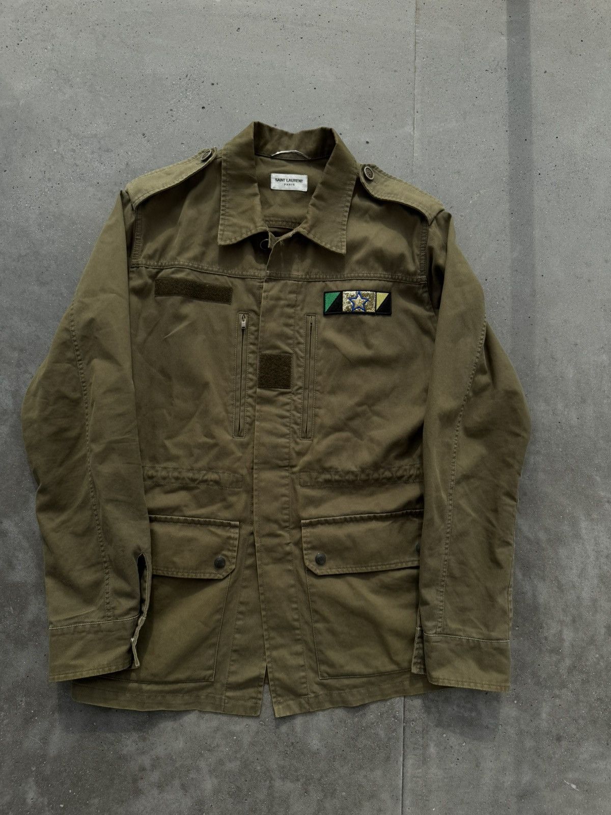 Hedi Slimane × Saint Laurent Paris × Yves Saint Laurent HEDI SLIMANE Saint Laurent sweet dreams SLP Military Jacket Size US L / EU 52-54 / 3 - 3 Thumbnail