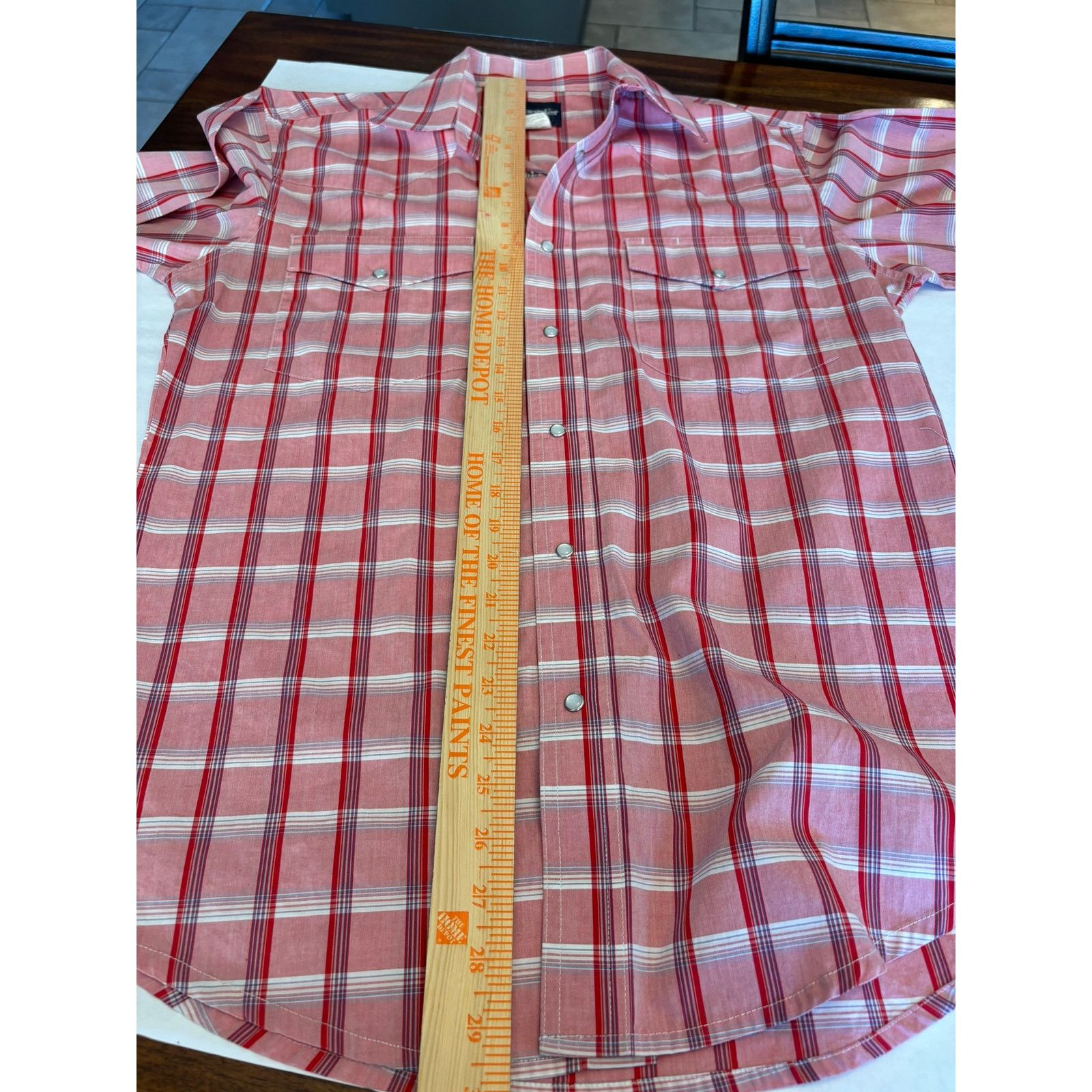 Wrangler Wrangler Snap Shirt Button Down Short Sleeve Plaid Size M Size US M / EU 48-50 / 2 - 4 Thumbnail